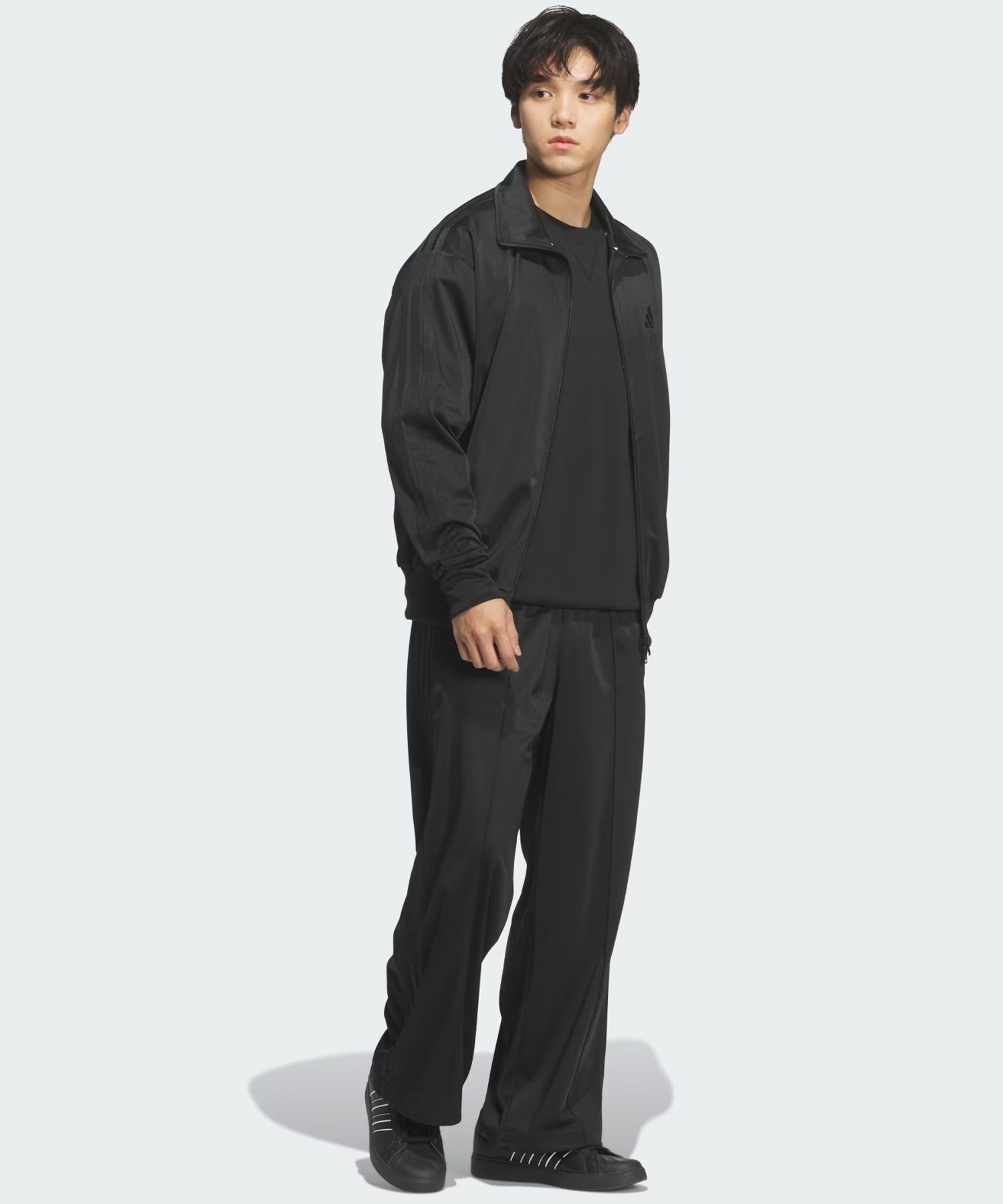 adidas アディダス ジャージ トラックジャケット メンズ ワンポイント ロゴ M 3ST WU トラックトップ KP662(BROWN-M)