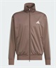 adidas アディダス ジャージ トラックジャケット メンズ ワンポイント ロゴ M 3ST WU トラックトップ KP662(BROWN-M)
