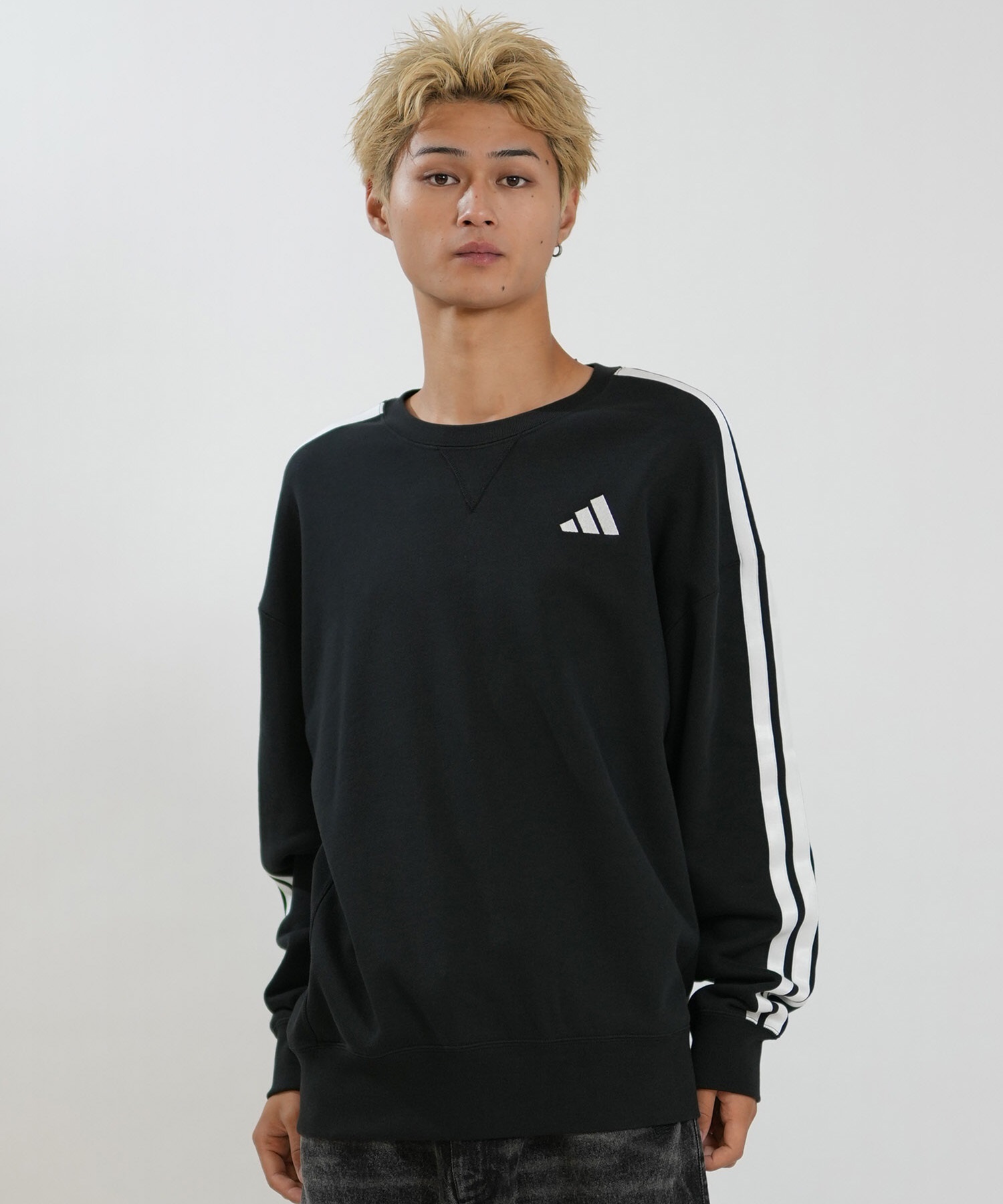 adidas アディダス トレーナー スウェット メンズ ロゴ M ESS+ 3S