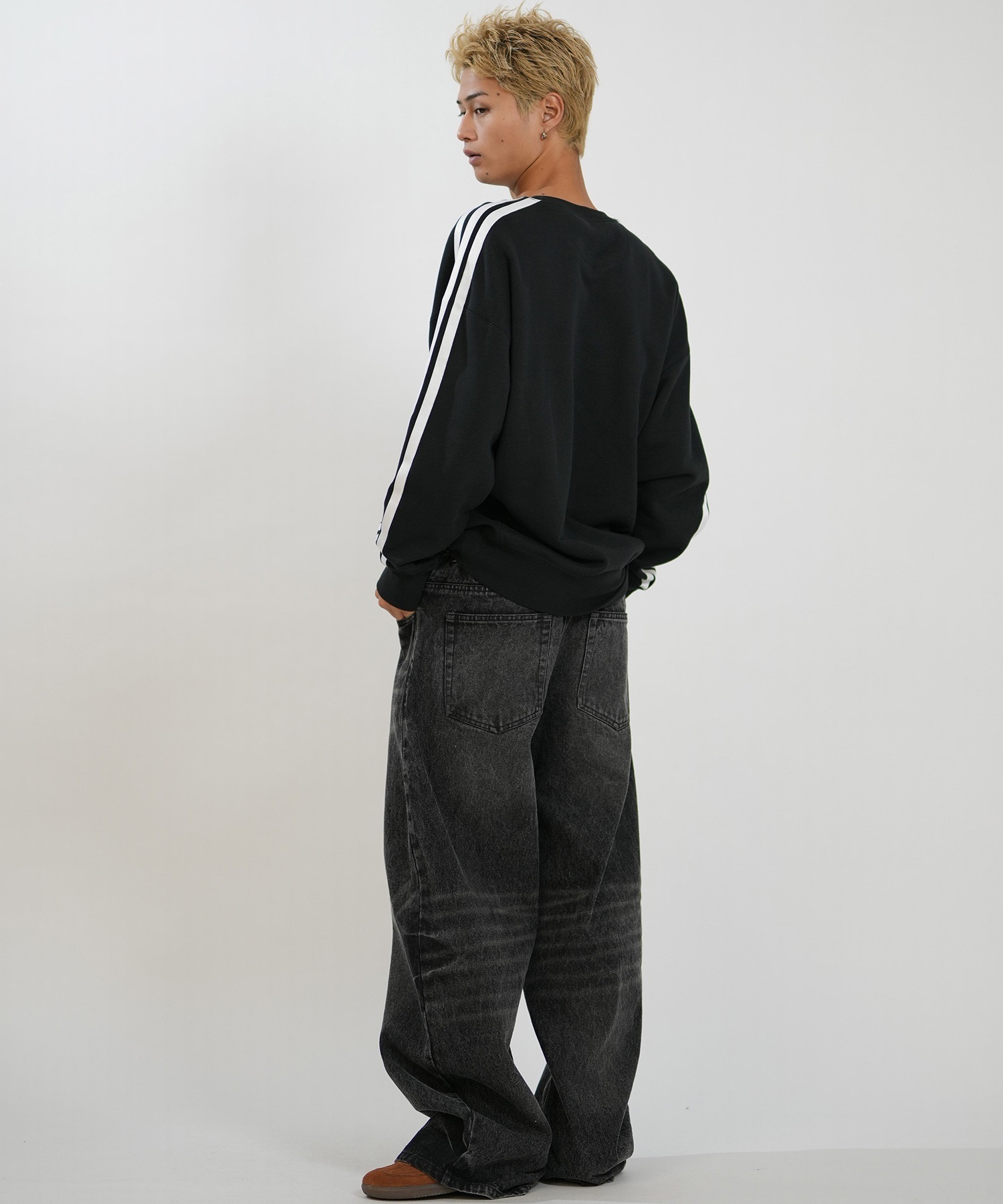 adidas アディダス トレーナー スウェット メンズ ロゴ M ESS+ 3S