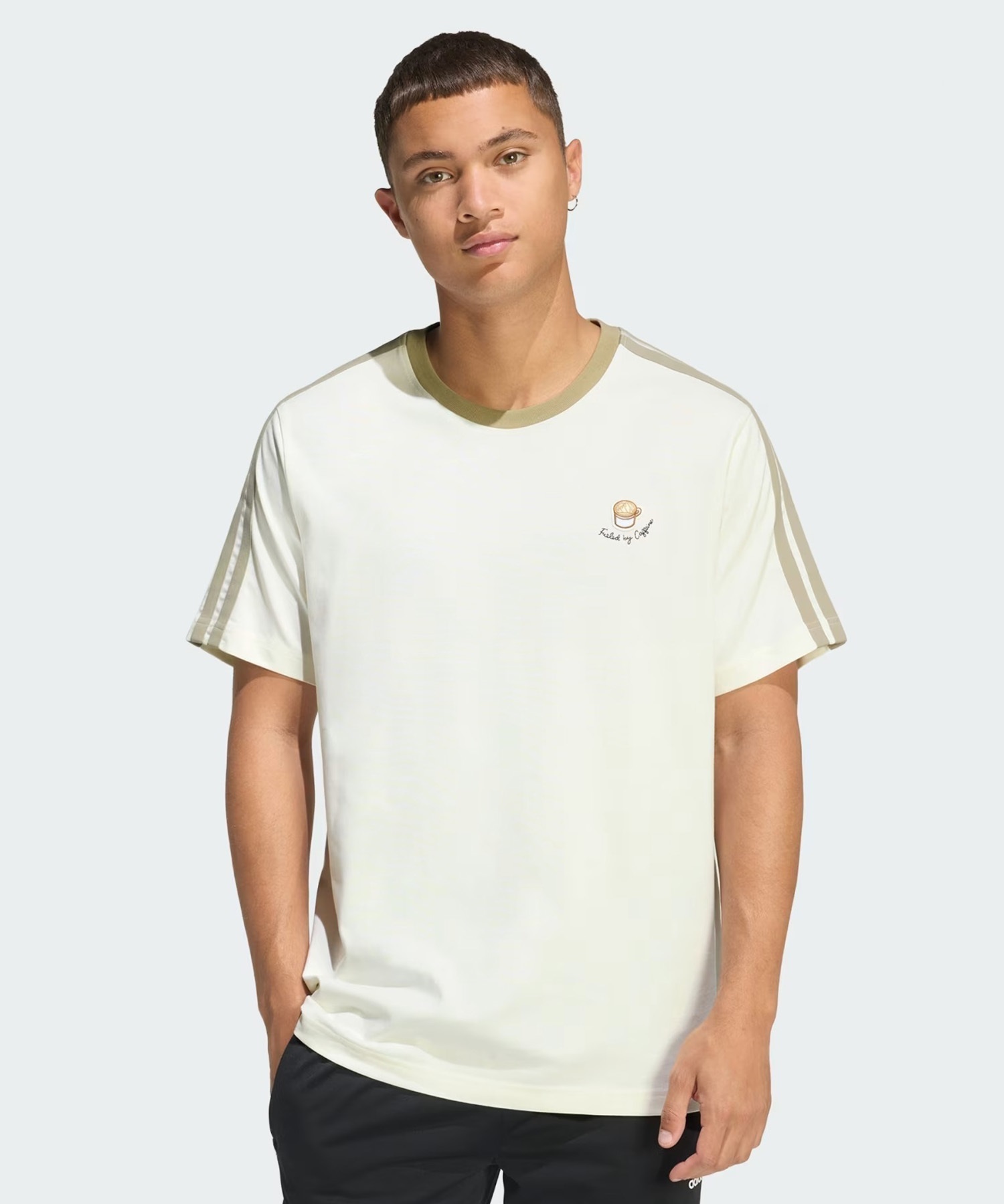 adidas アディダス 半袖 Tシャツ メンズ リンガーネック M COFFEE CUP