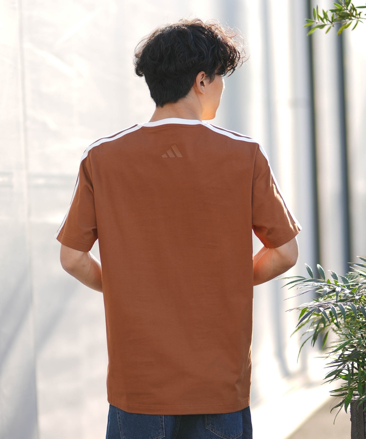 adidas アディダス 半袖 Tシャツ メンズ リンガーネック M COFFEE CUP