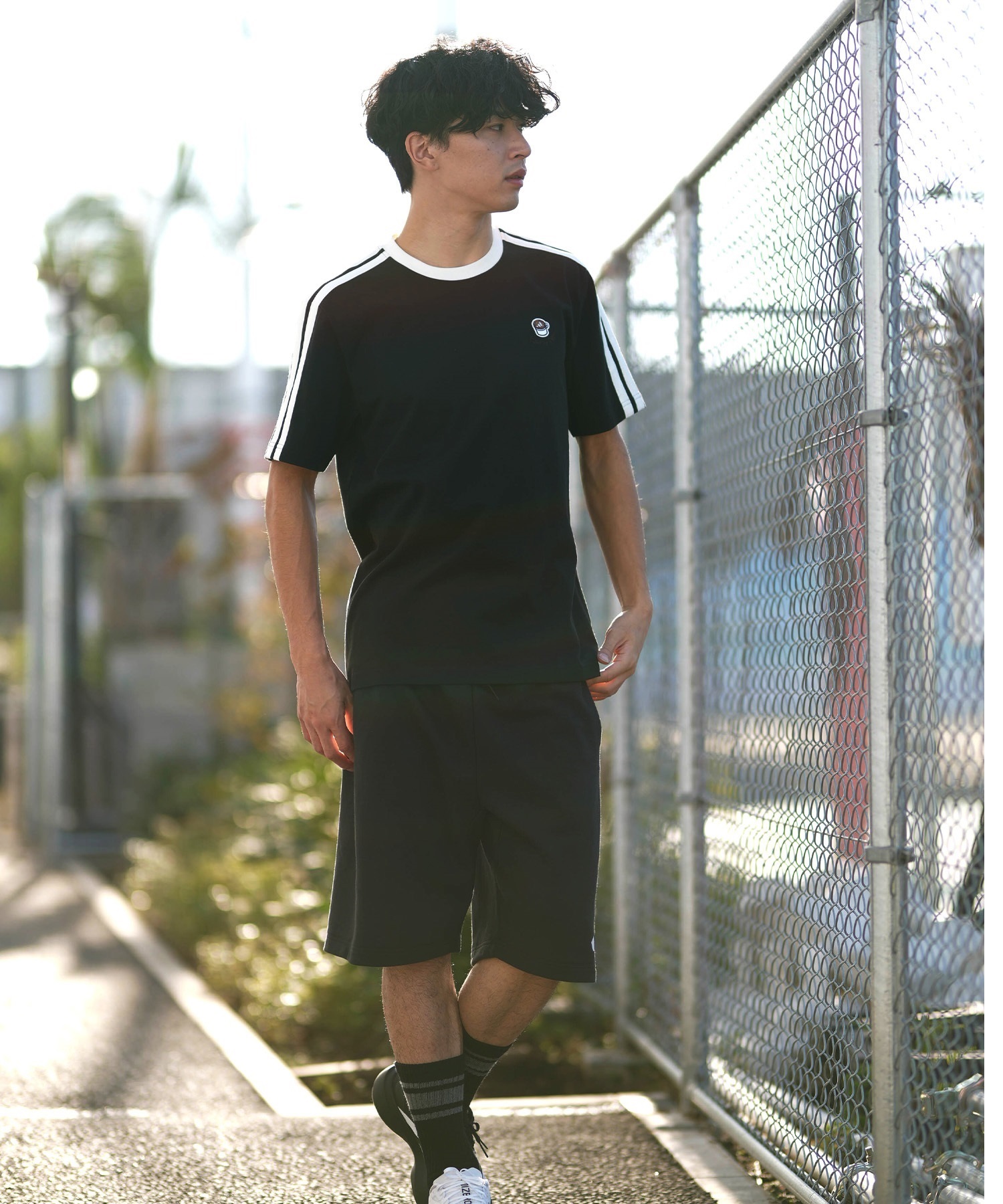 adidas アディダス 半袖 Tシャツ メンズ リンガーネック M COFFEE CUP