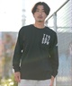 adidas アディダス 長袖 Tシャツ ロンT メンズ M VERBIAGE L S Tシャツ RH346(BK/WT-M)