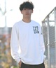 adidas アディダス 長袖 Tシャツ ロンT メンズ M VERBIAGE L S Tシャツ RH346(BK/WT-M)