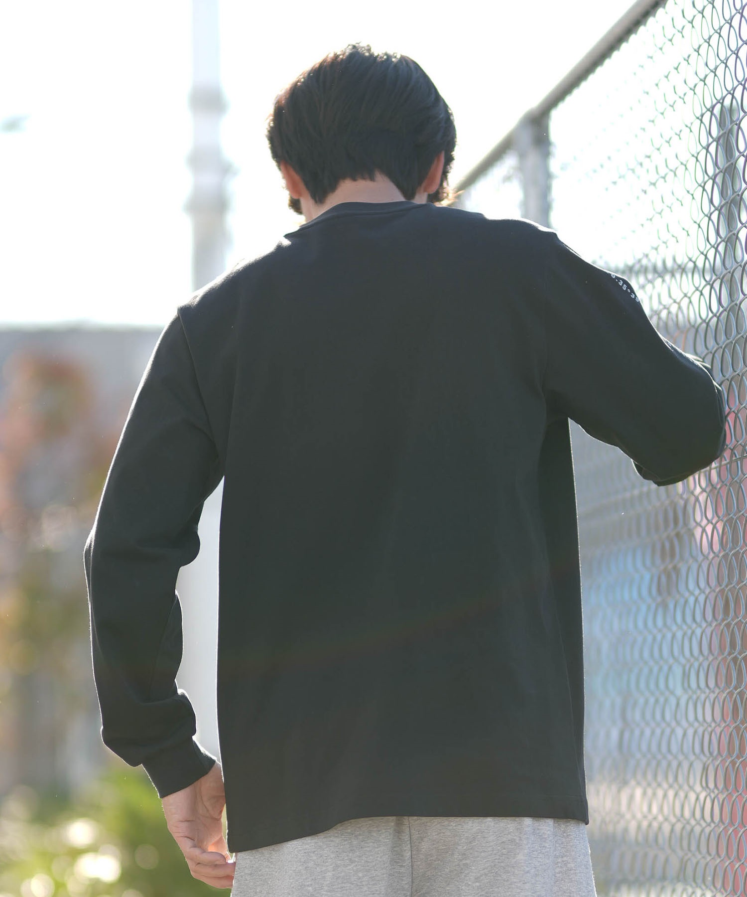 adidas アディダス 長袖 Tシャツ ロンT メンズ M VERBIAGE L S Tシャツ RH346(BK/WT-M)