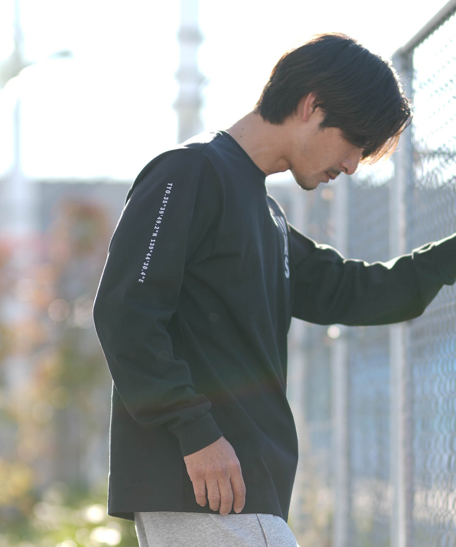 adidas アディダス 長袖 Tシャツ ロンT メンズ M VERBIAGE L S Tシャツ RH346(BK/WT-M)