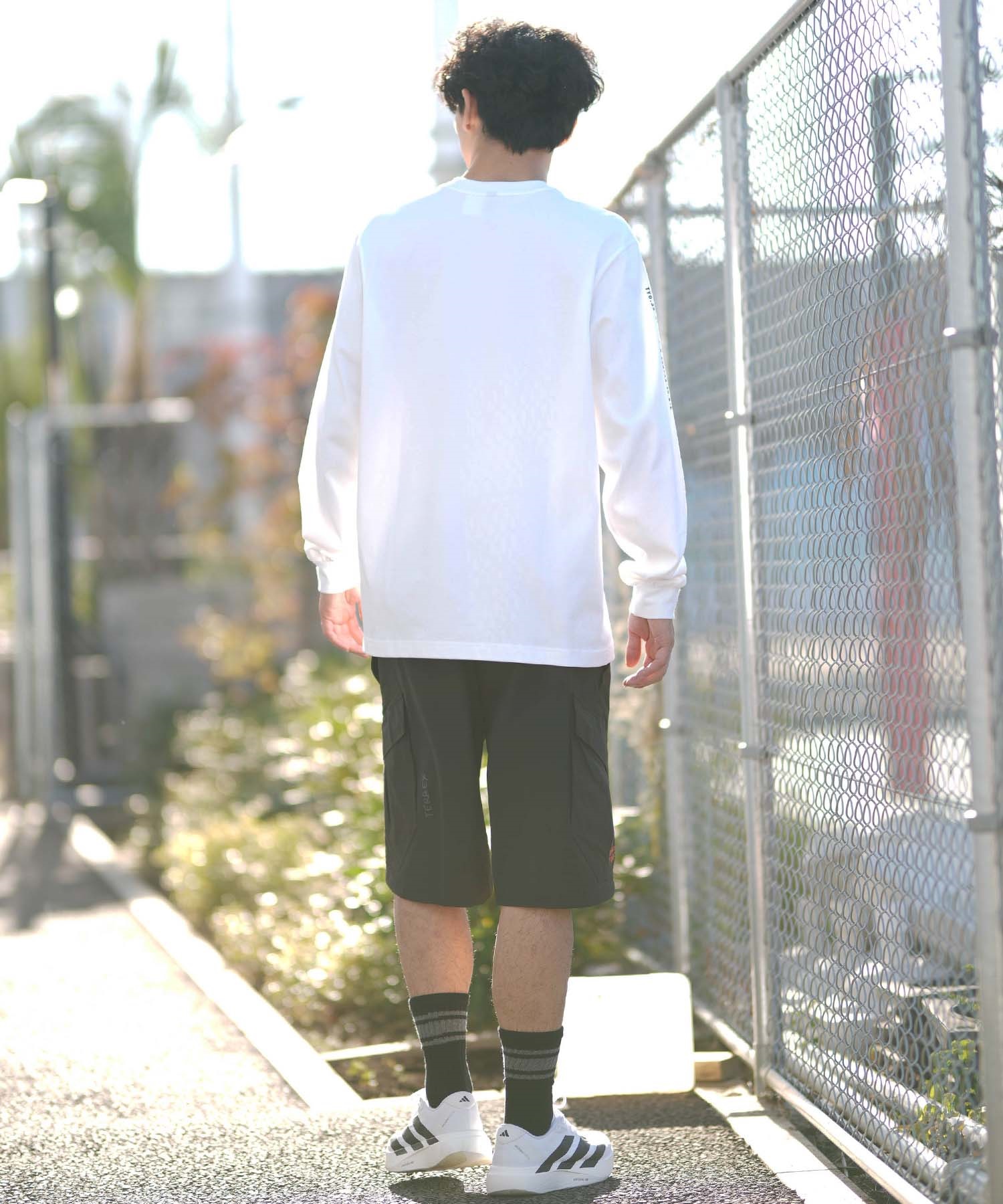 adidas アディダス 長袖 Tシャツ ロンT メンズ M VERBIAGE L S Tシャツ RH346(BK/WT-M)