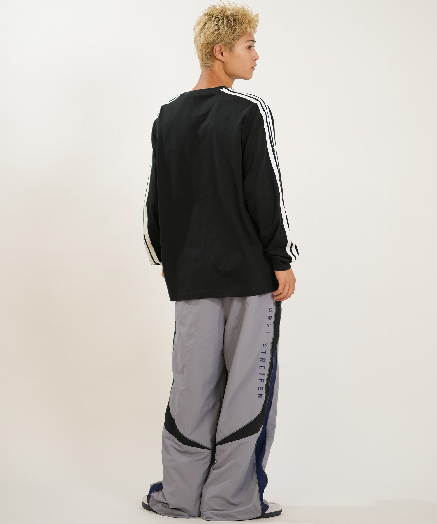 adidas アディダス 長袖 Tシャツ ロンT メンズ シンプル M ESS+ 3S LS