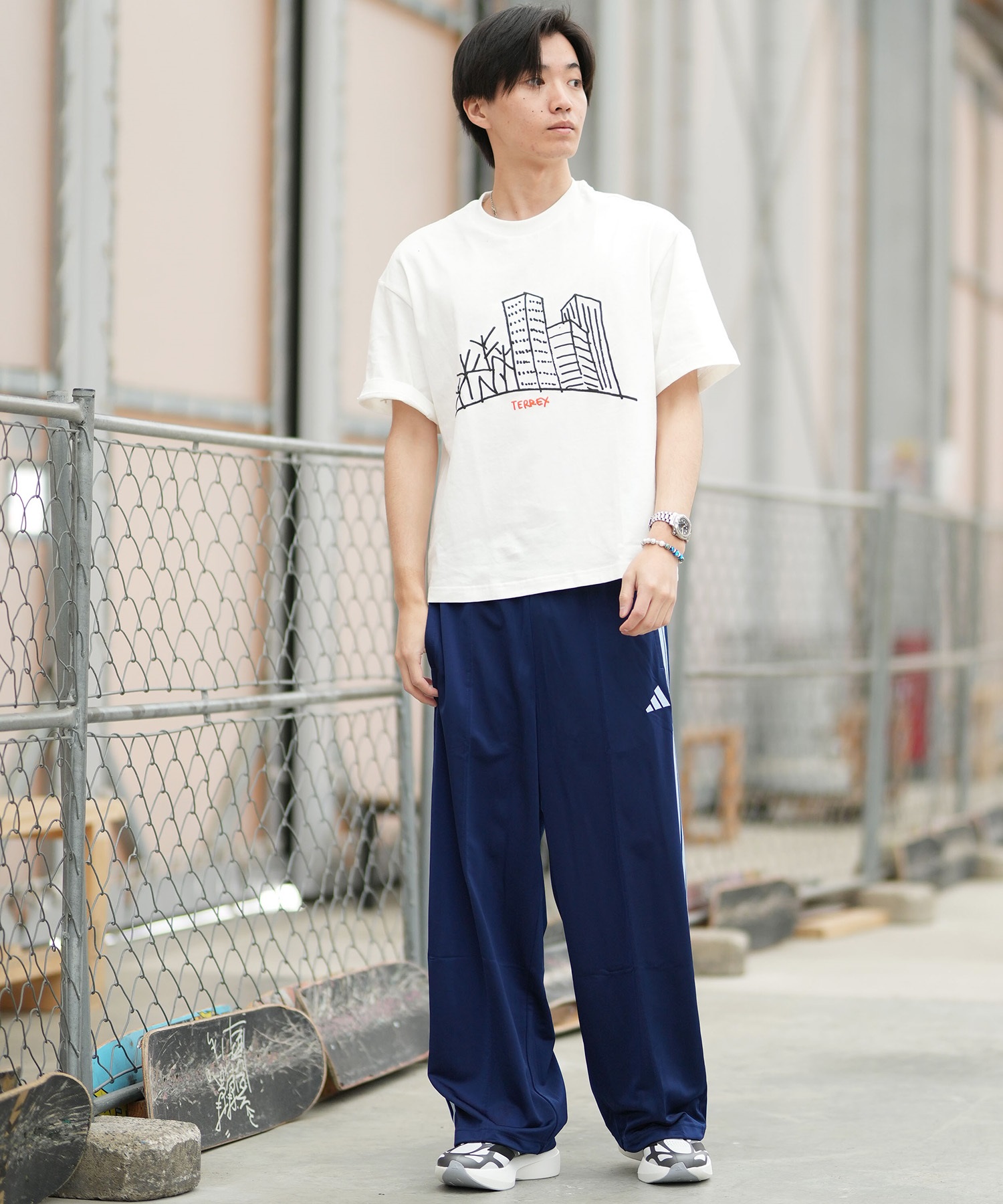 adidas アディダス ジャージ トラックパンツ メンズ ワンポイント ロゴ