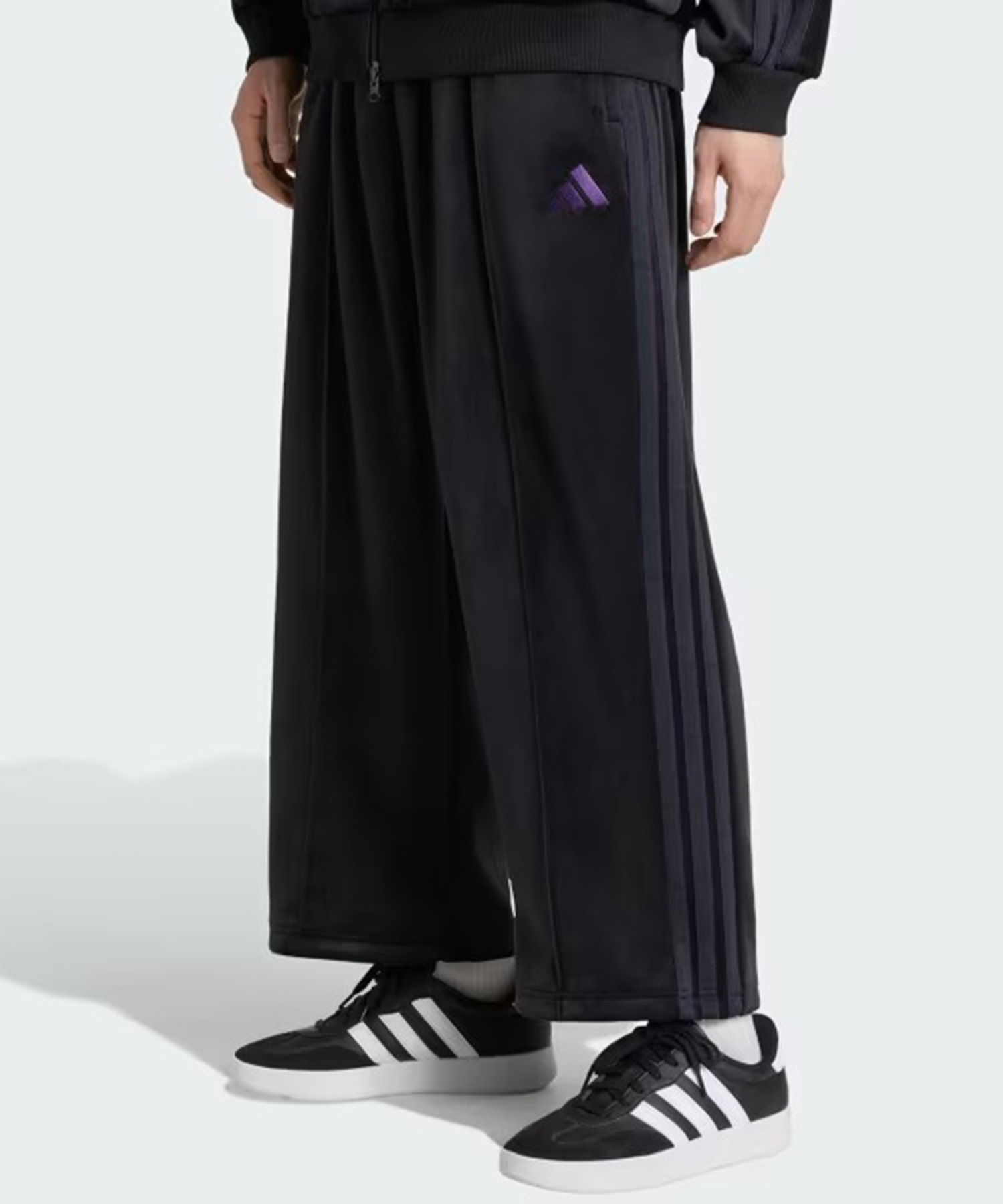 adidas アディダス ジャージ トラックパンツ メンズ ベロア M STADIUM