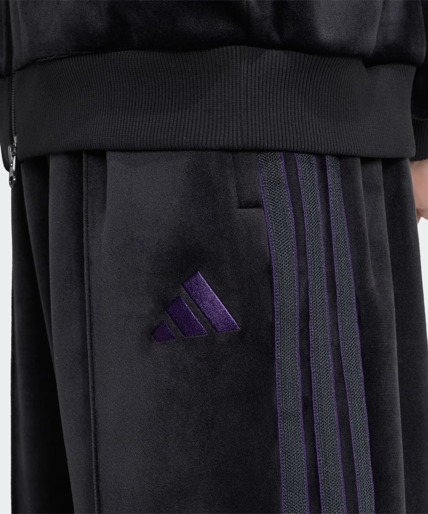 adidas アディダス ジャージ トラックパンツ メンズ ベロア M STADIUM