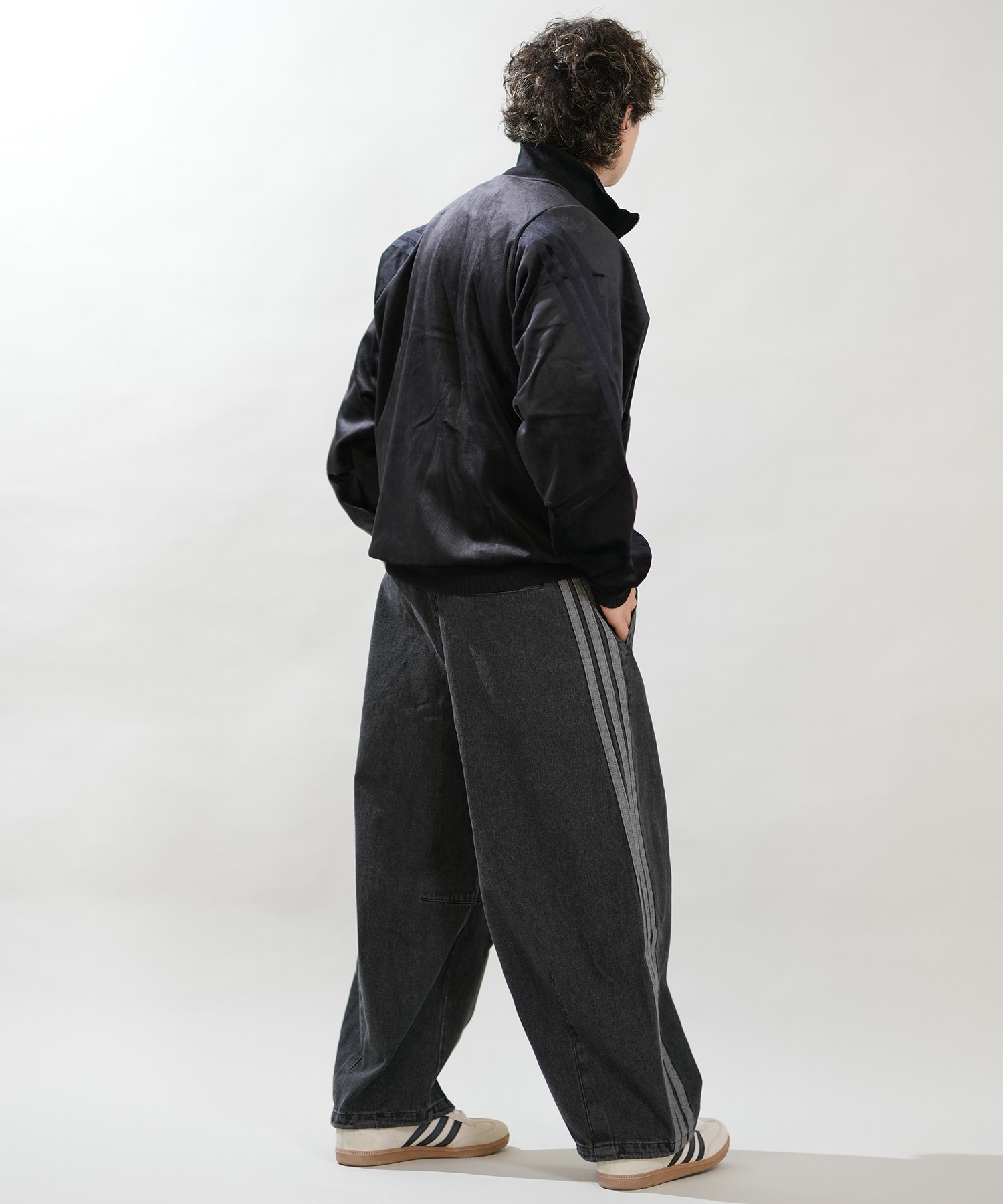 adidas アディダス ロングパンツ メンズ デニム トラックパンツ Gパン