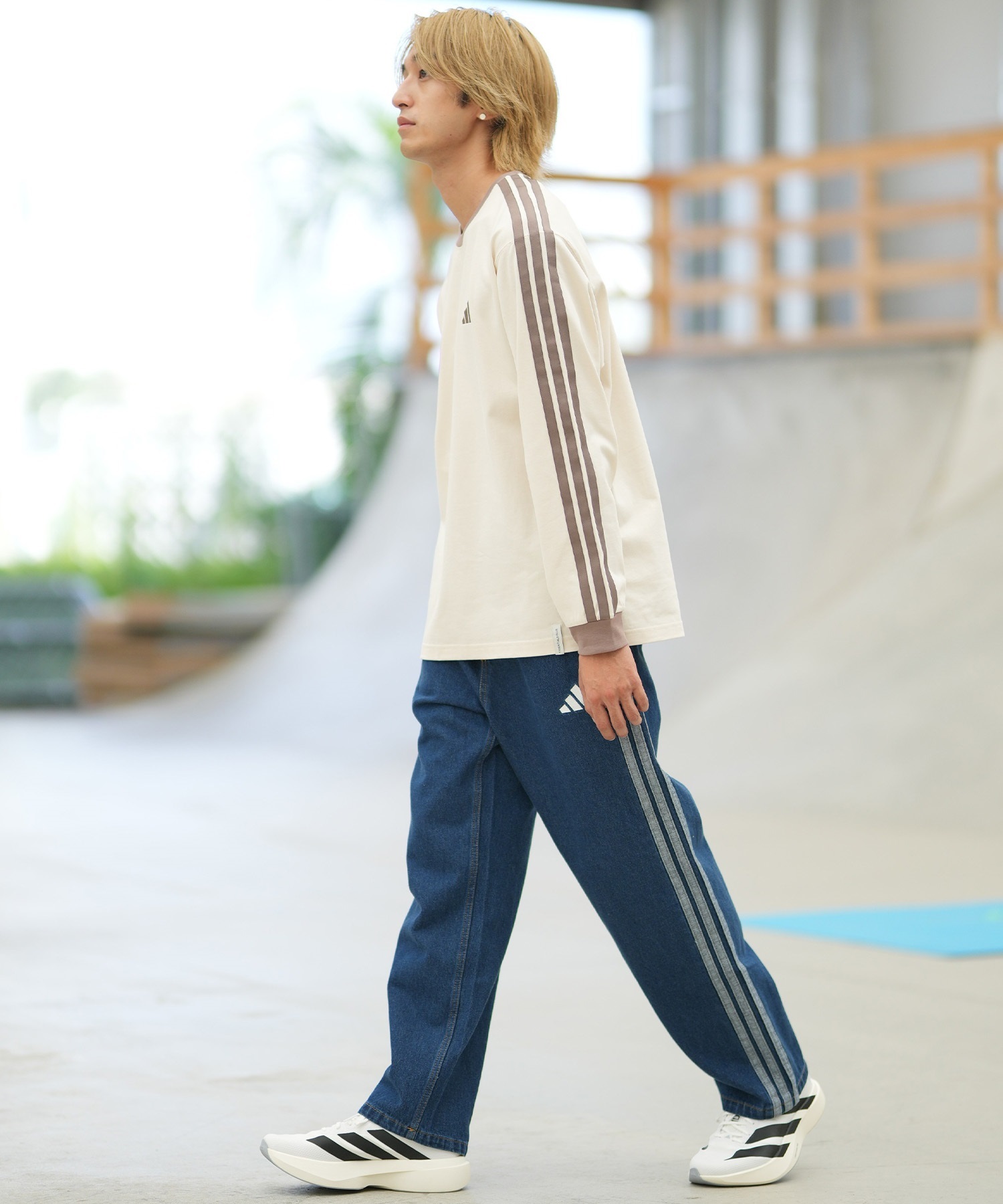 adidas アディダス ロングパンツ メンズ デニム パンツ Gパン M 