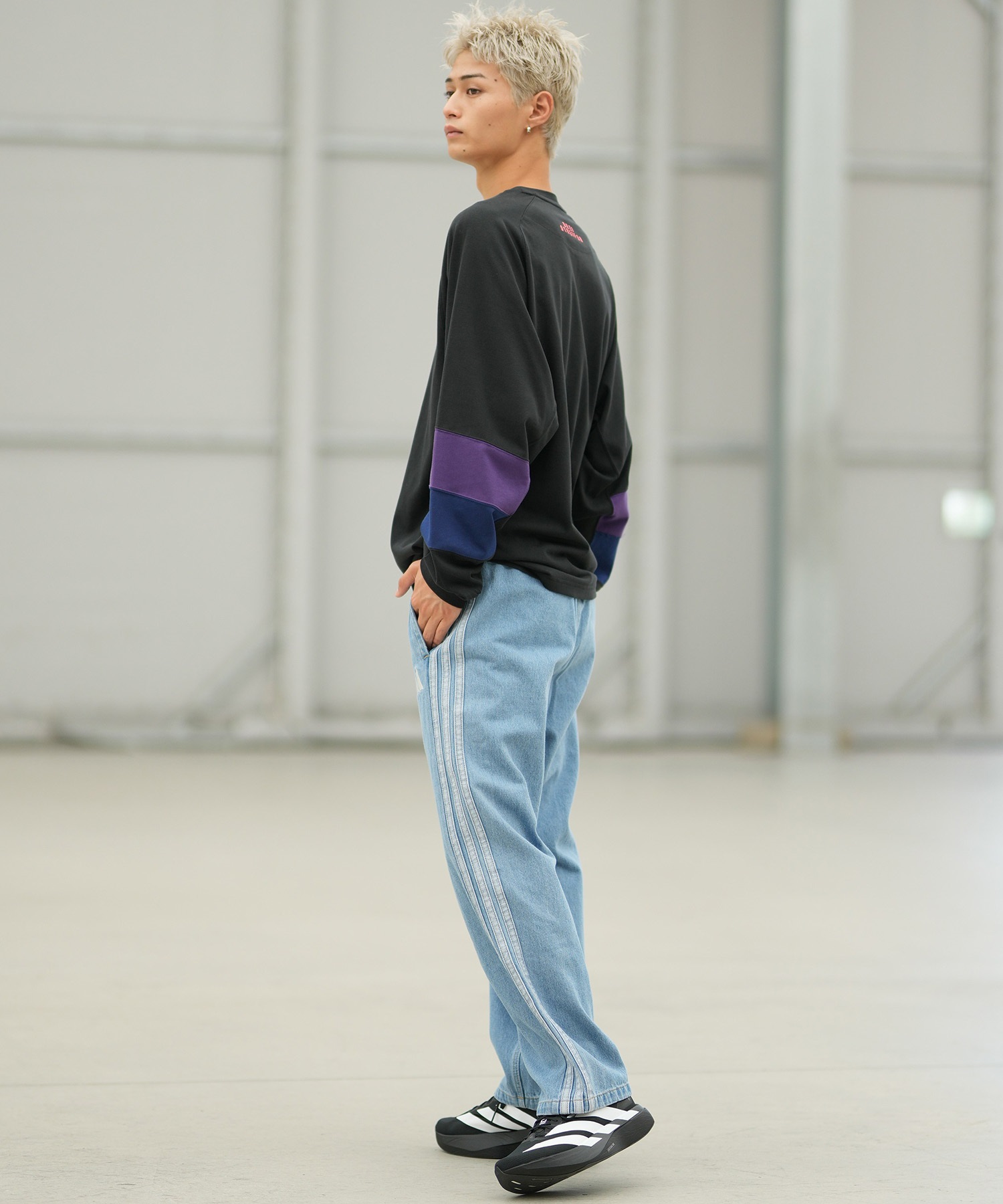 adidas アディダス ロングパンツ メンズ デニム パンツ Gパン M