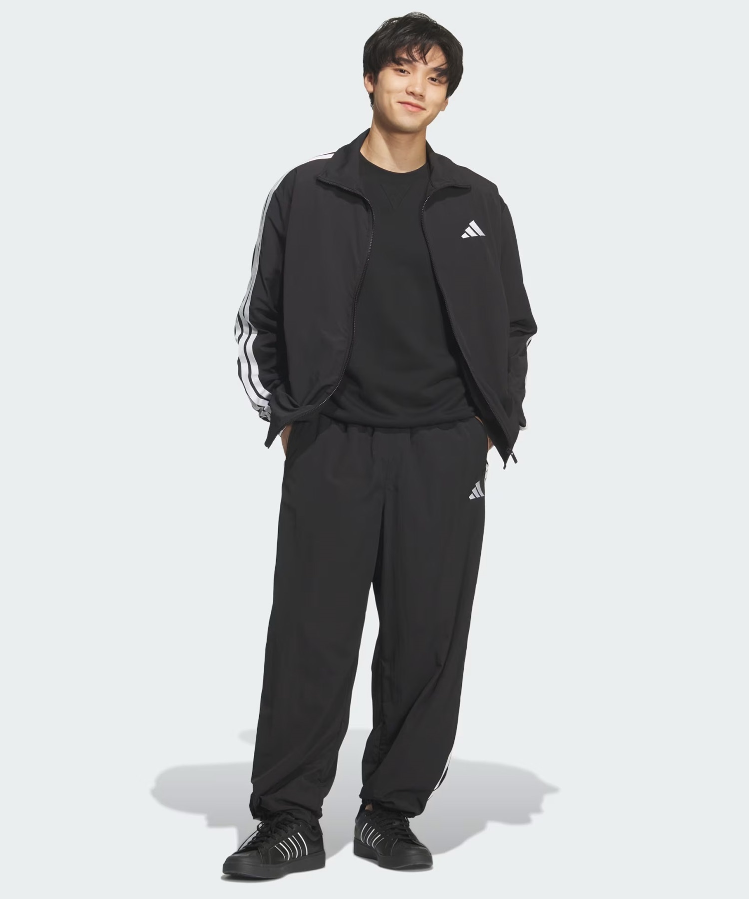 adidas アディダス ジャージ トラックパンツ メンズ 軽パン ウーブン