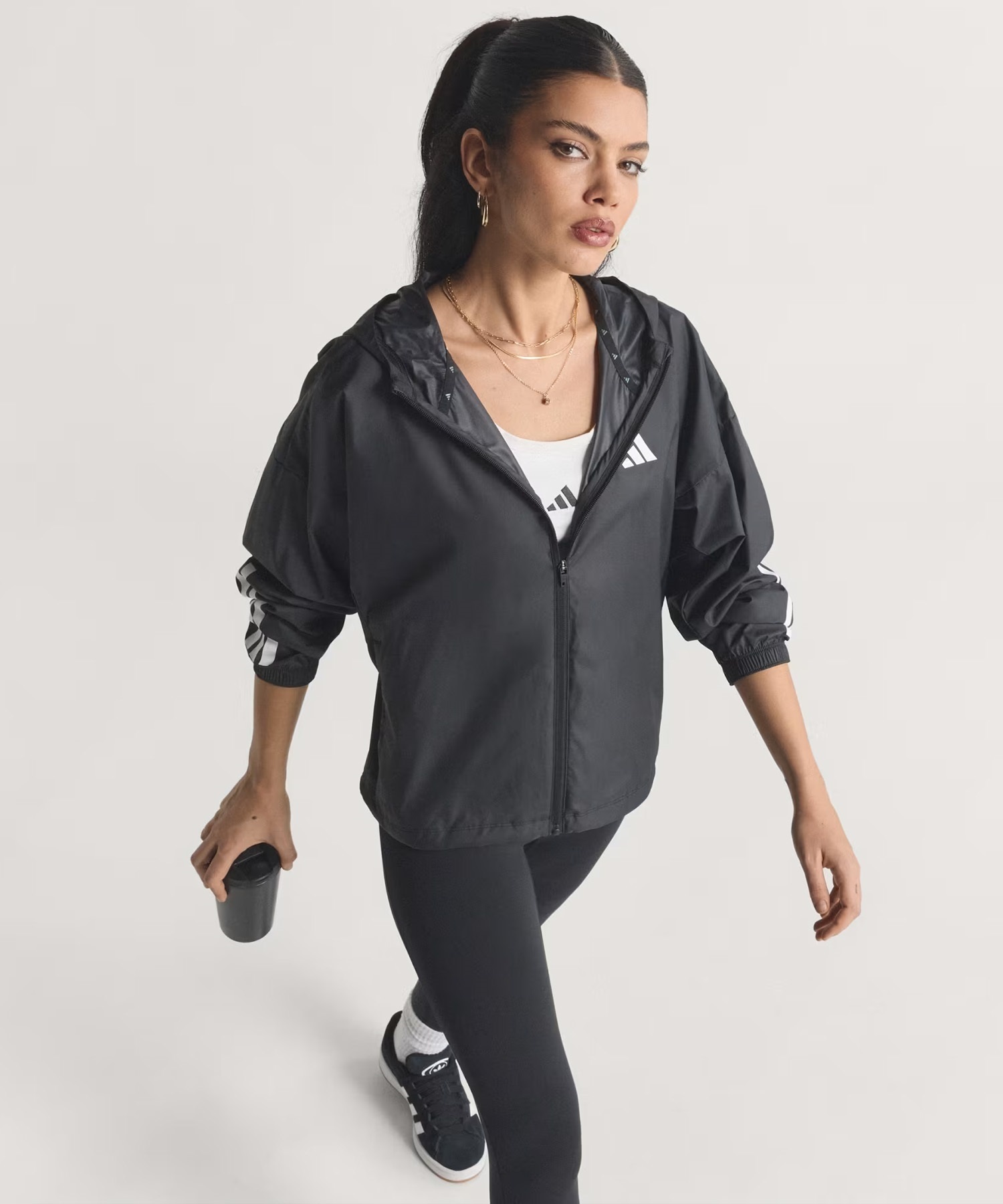 adidas アディダス アウター レディース ハイパーグラム 3ストライプス