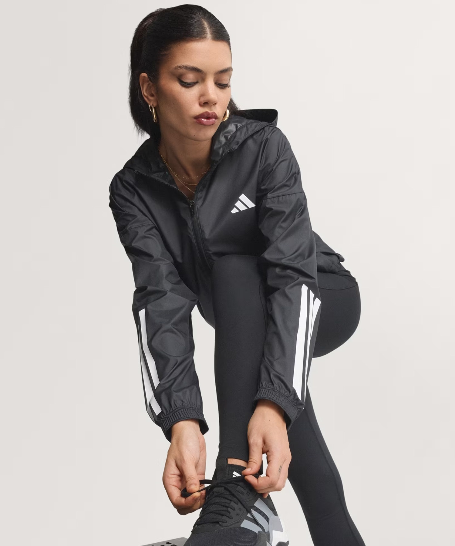 adidas アディダス アウター レディース ハイパーグラム 3ストライプス