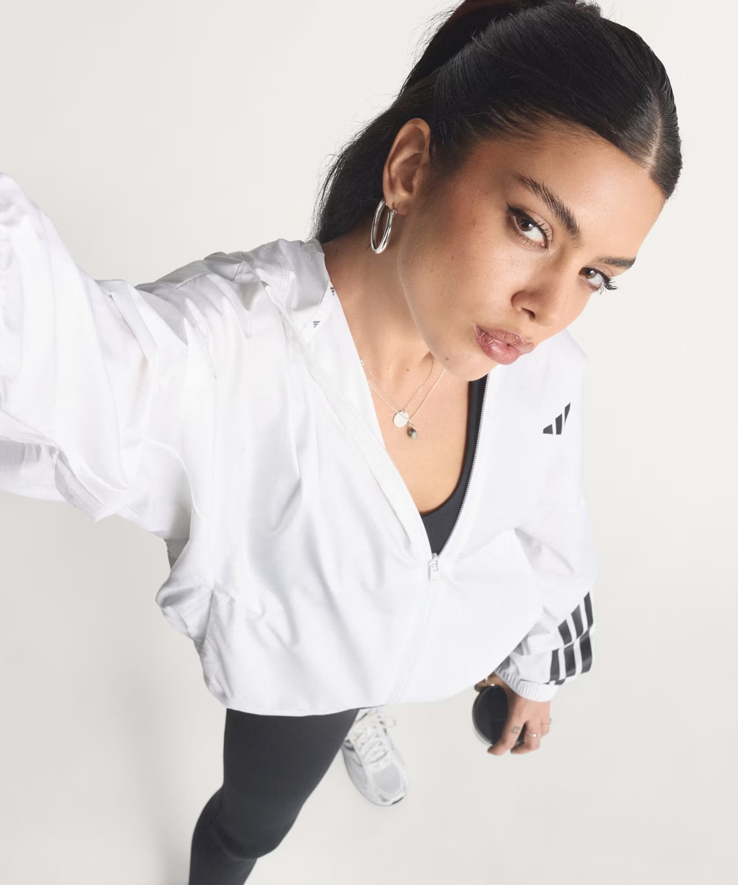 adidas アディダス アウター レディース ハイパーグラム 3ストライプス