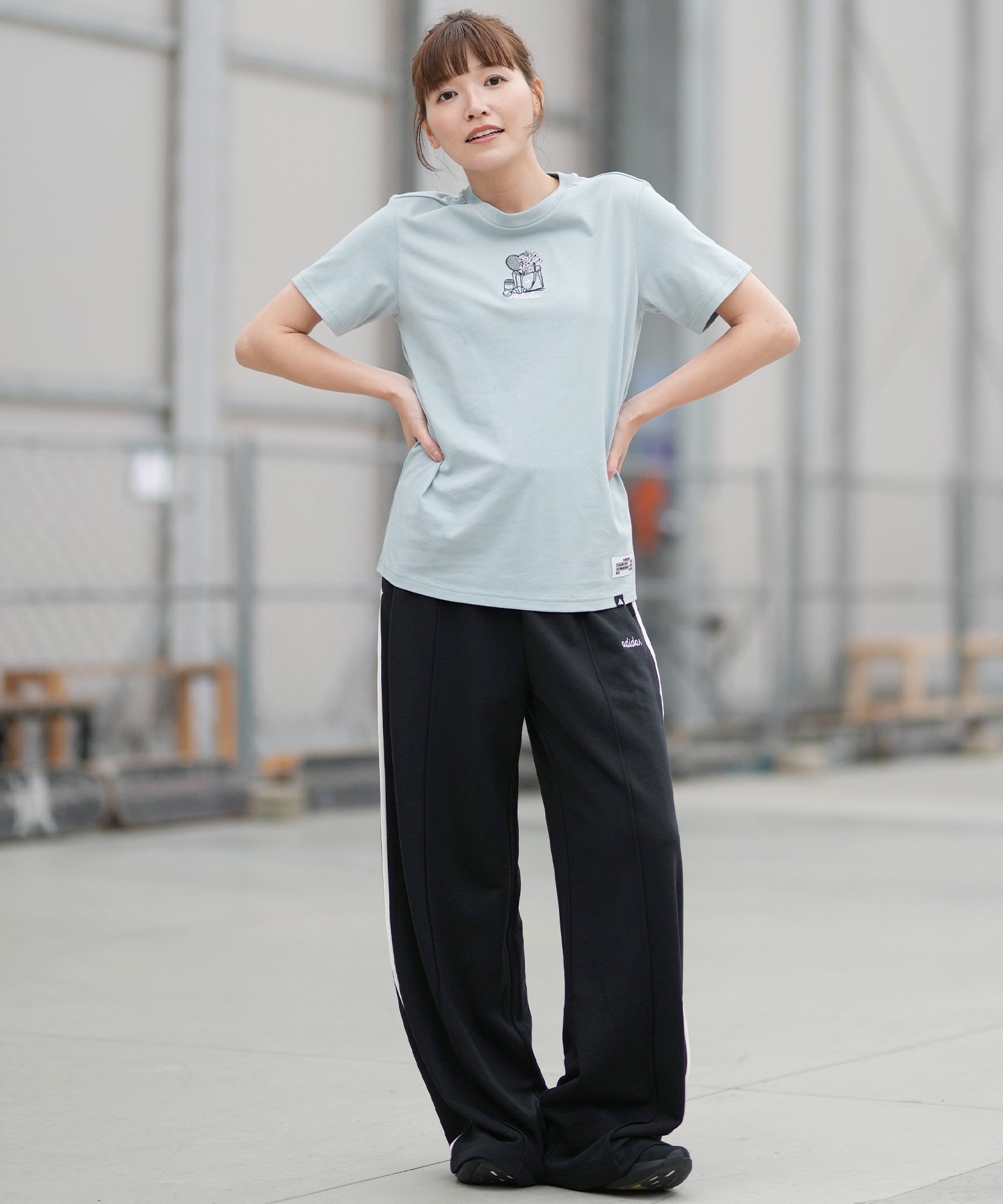 adidas アディダス 半袖 Tシャツ レディース W MINI シシュウ