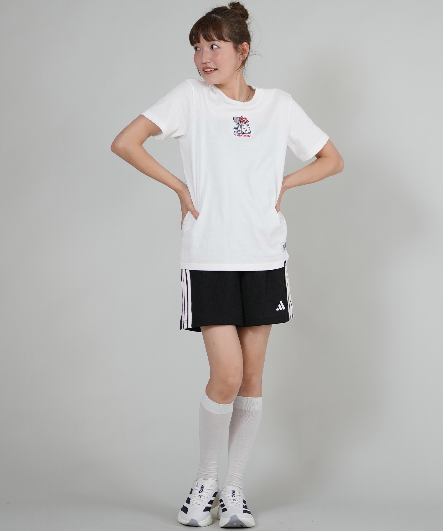 adidas アディダス 半袖 Tシャツ レディース W MINI シシュウ