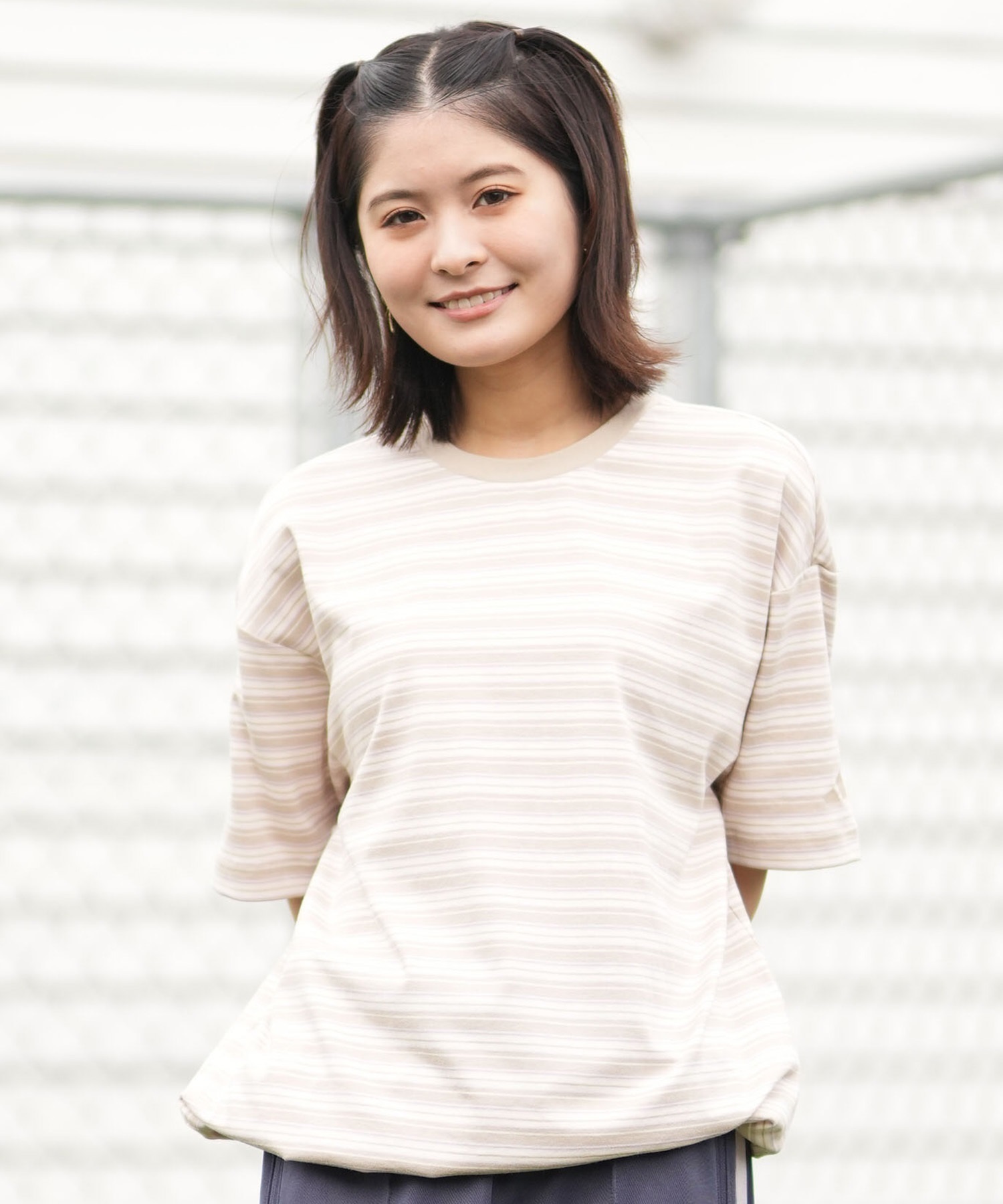 adidas アディダス 半袖 Tシャツ レディース W STADIUM C ストライプ