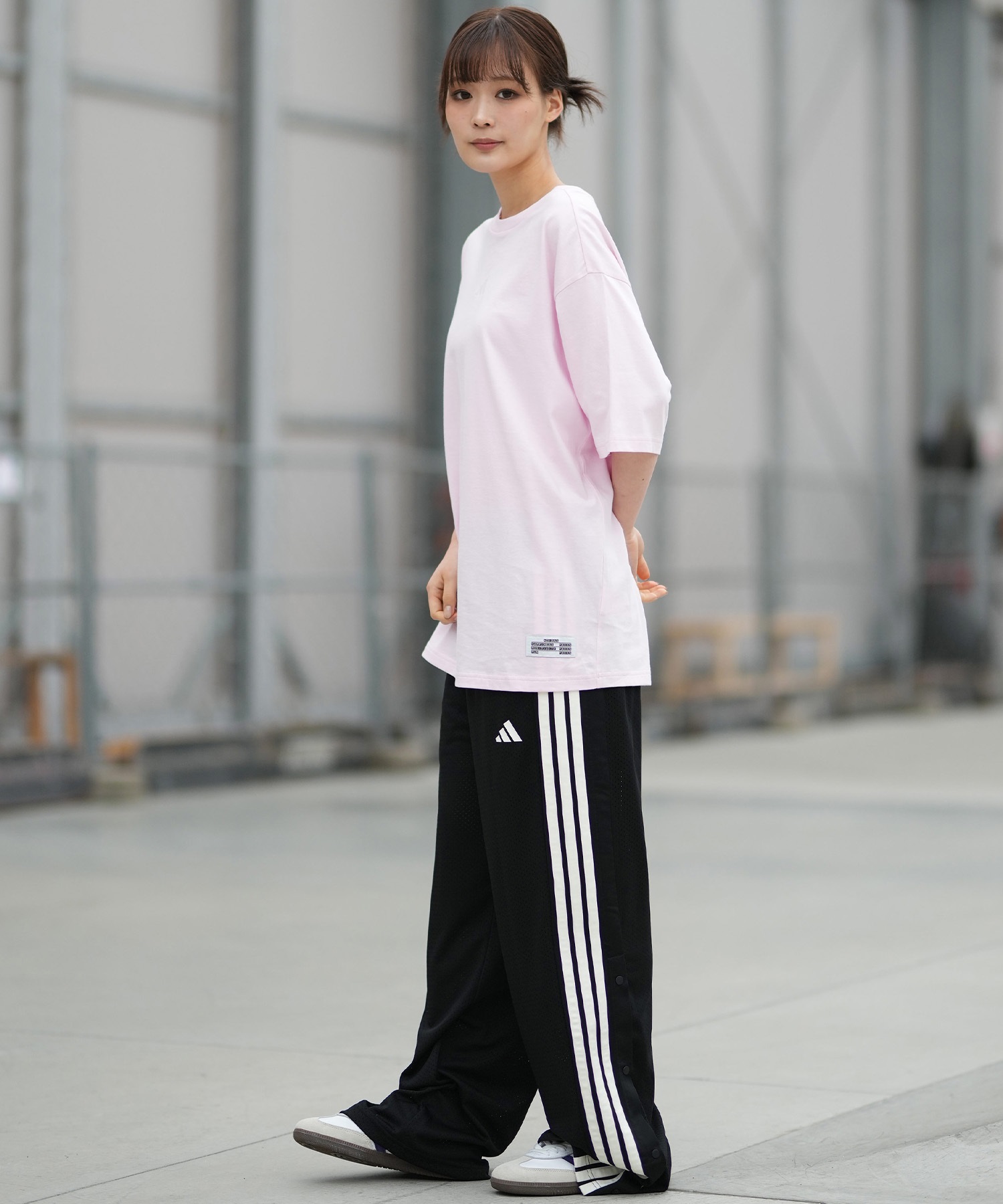 adidas アディダス 半袖 Tシャツ レディース W オーバーサイズ バック