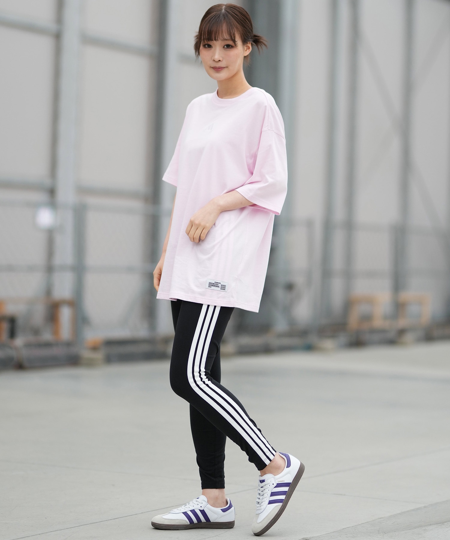 adidas アディダス 半袖 Tシャツ レディース W オーバーサイズ バック