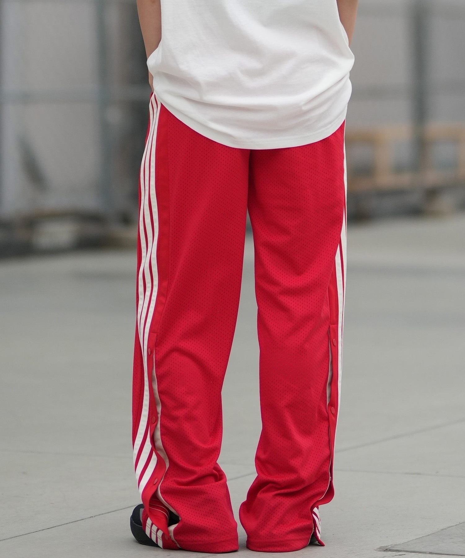 アディダス　ジャージ　トラックパンツ　　ファスナーポケット　赤　3XL adidas アディダス ジャージ トラックパンツ レディース W STADIUM