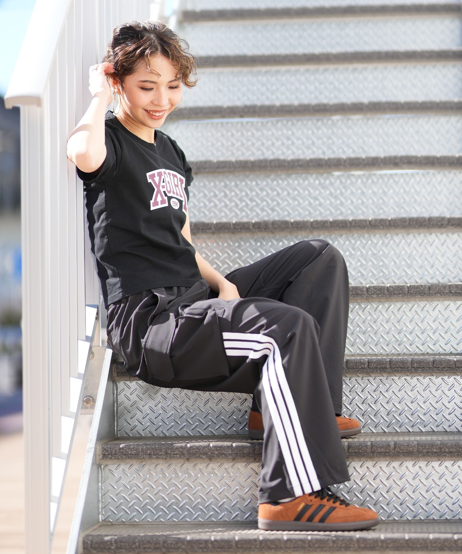 adidas アディダス ロングパンツ レディース カーゴ パンツ W