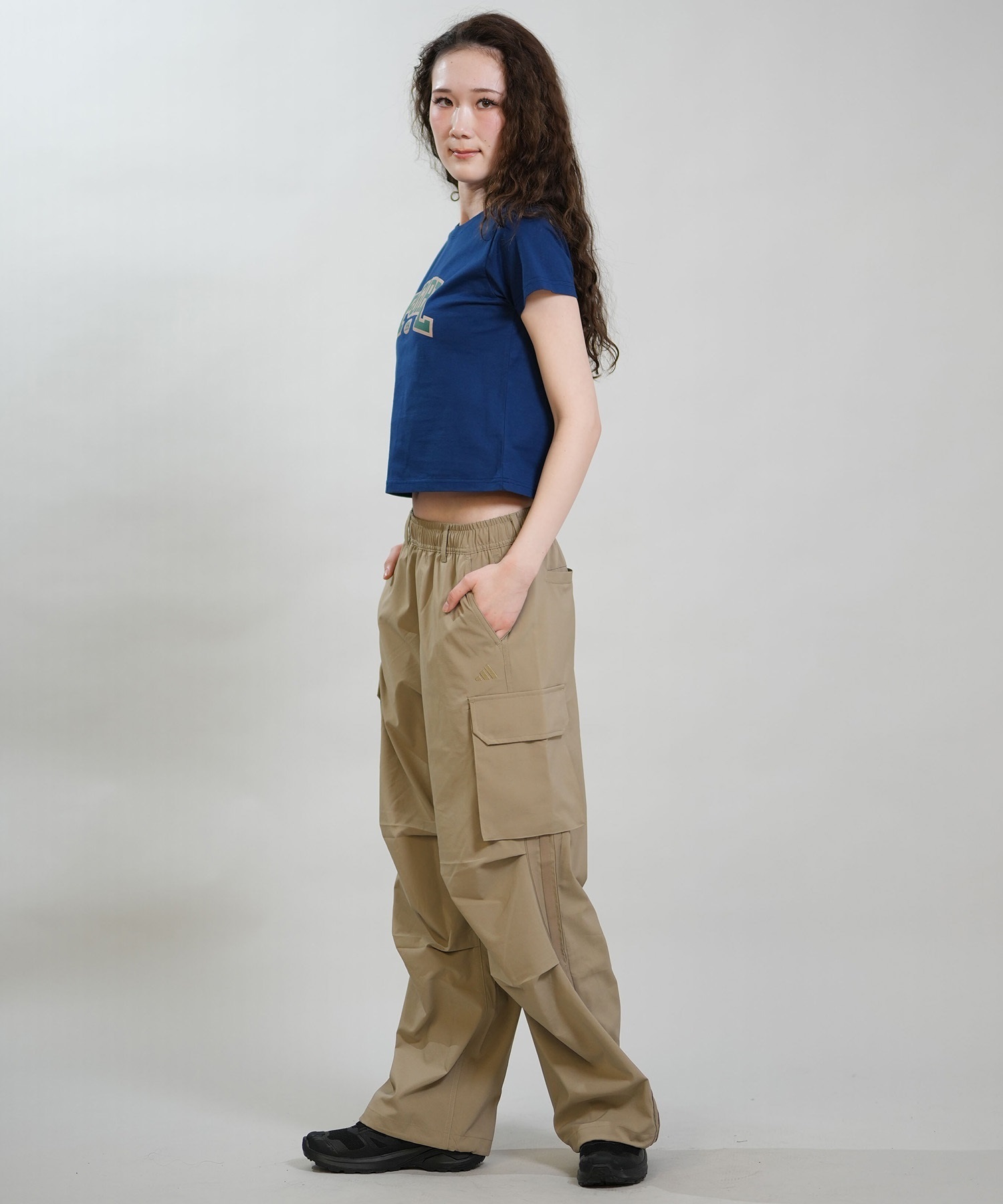 adidas アディダス ロングパンツ レディース カーゴ パンツ W