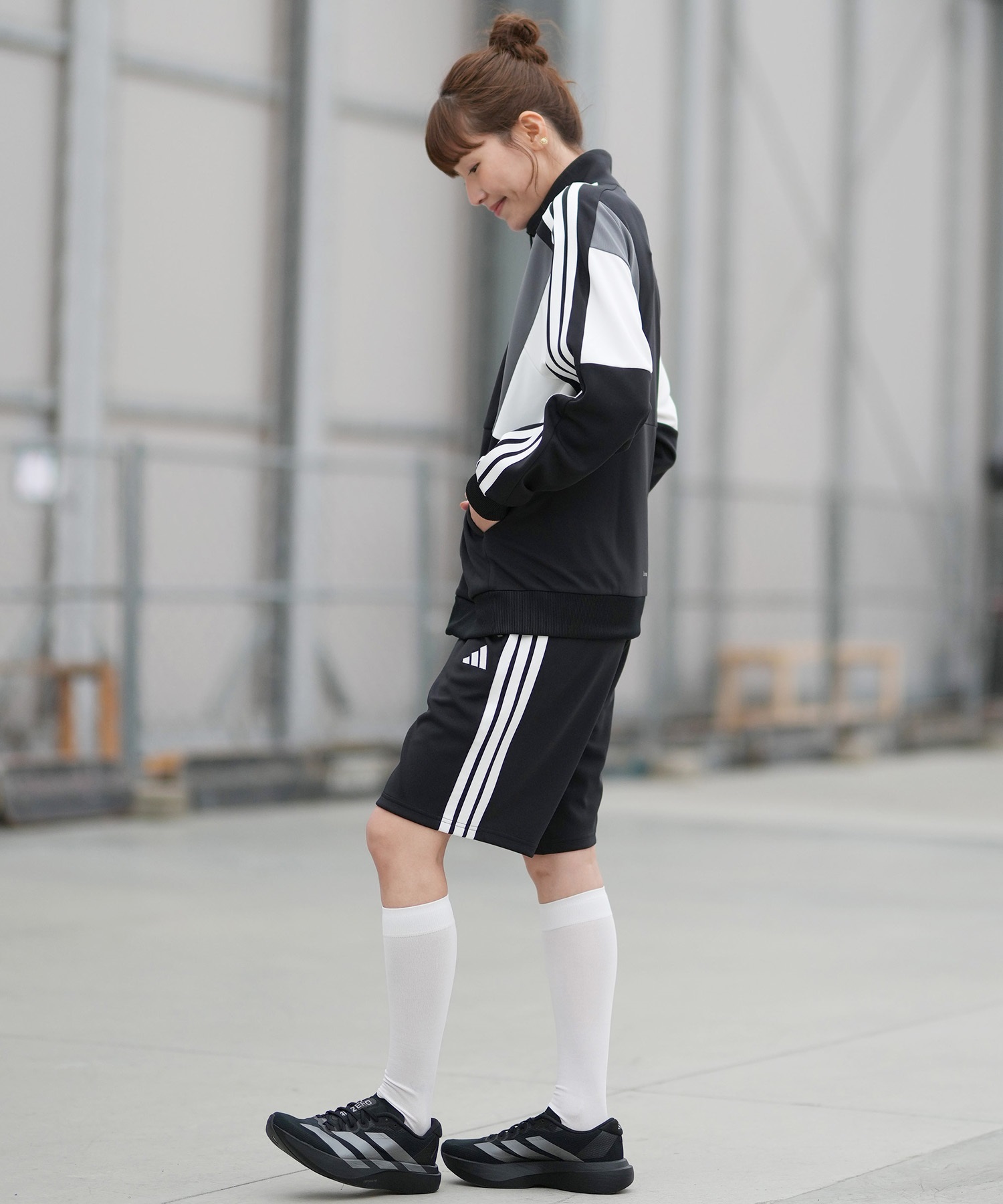  ハーフパンツ セット Sサイズ 黒 白 adidas アディダス ハーフパンツ ショートパンツ レディース W MH 3S