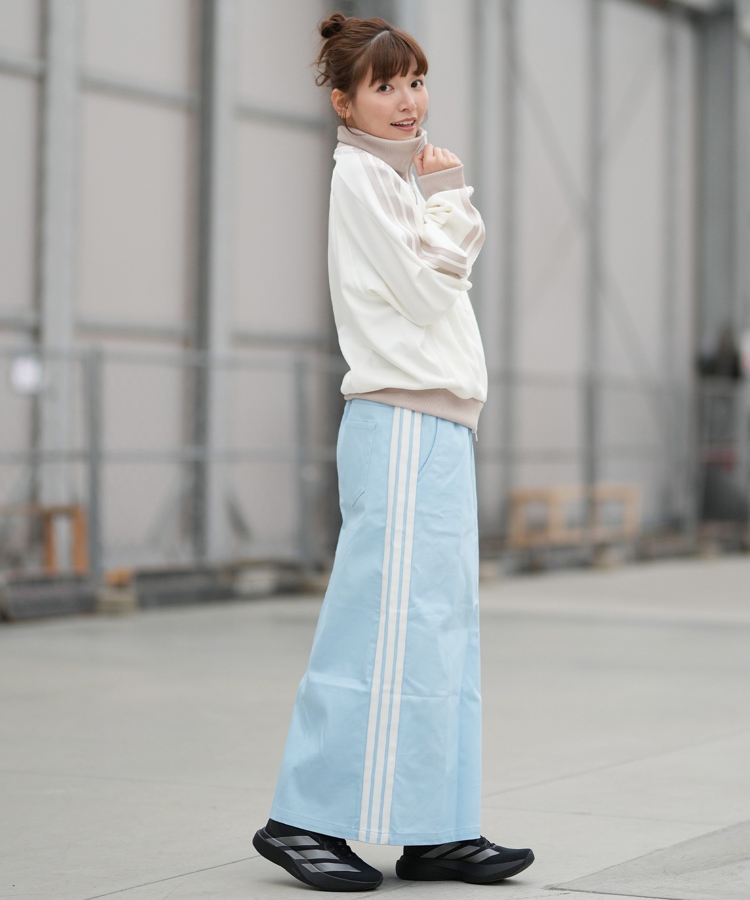 adidas アディダス スカート レディース W STADIUM C ロングデニム