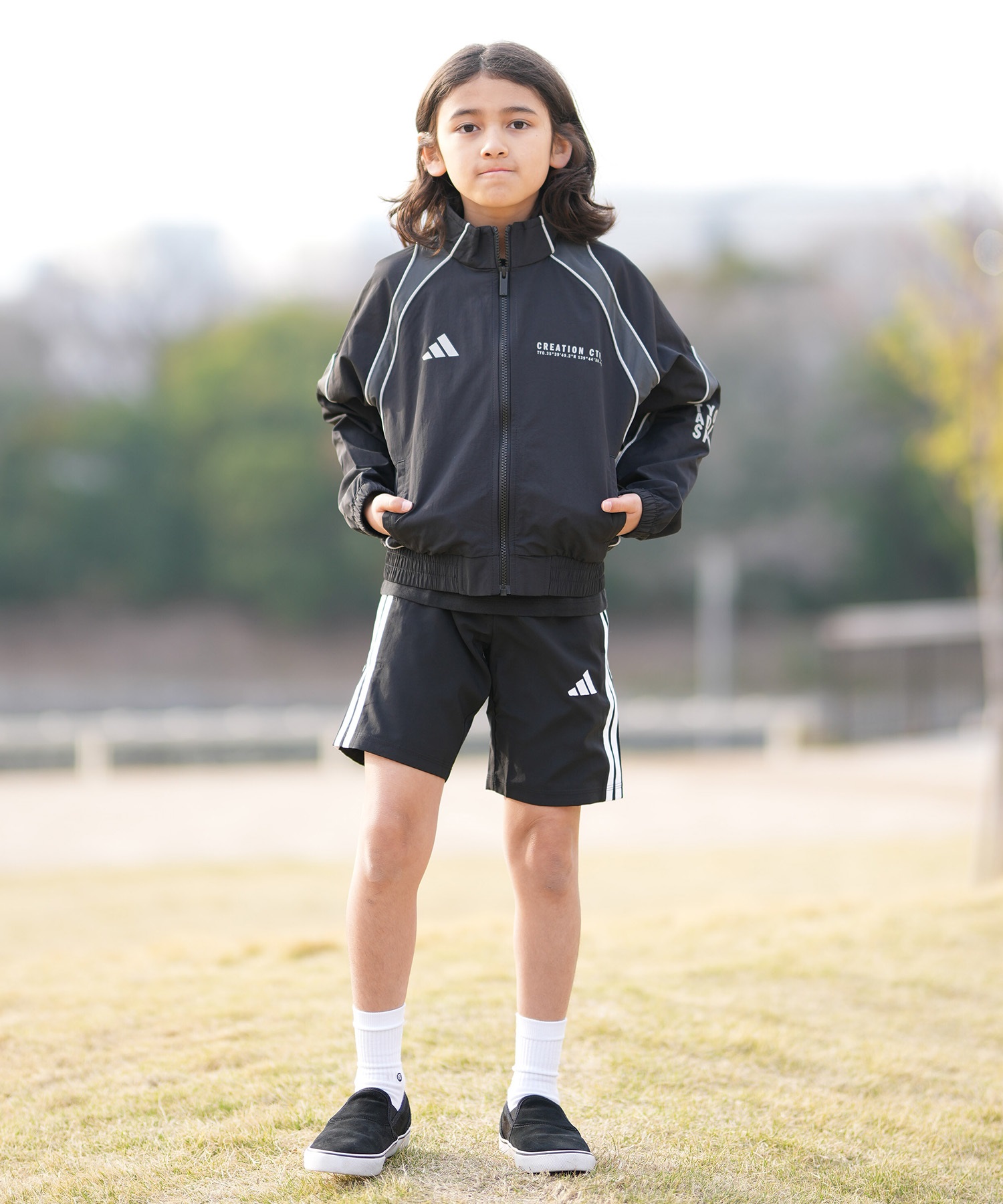 adidas アディダス ジャージ トラックジャケット キッズ ジュニア 子供