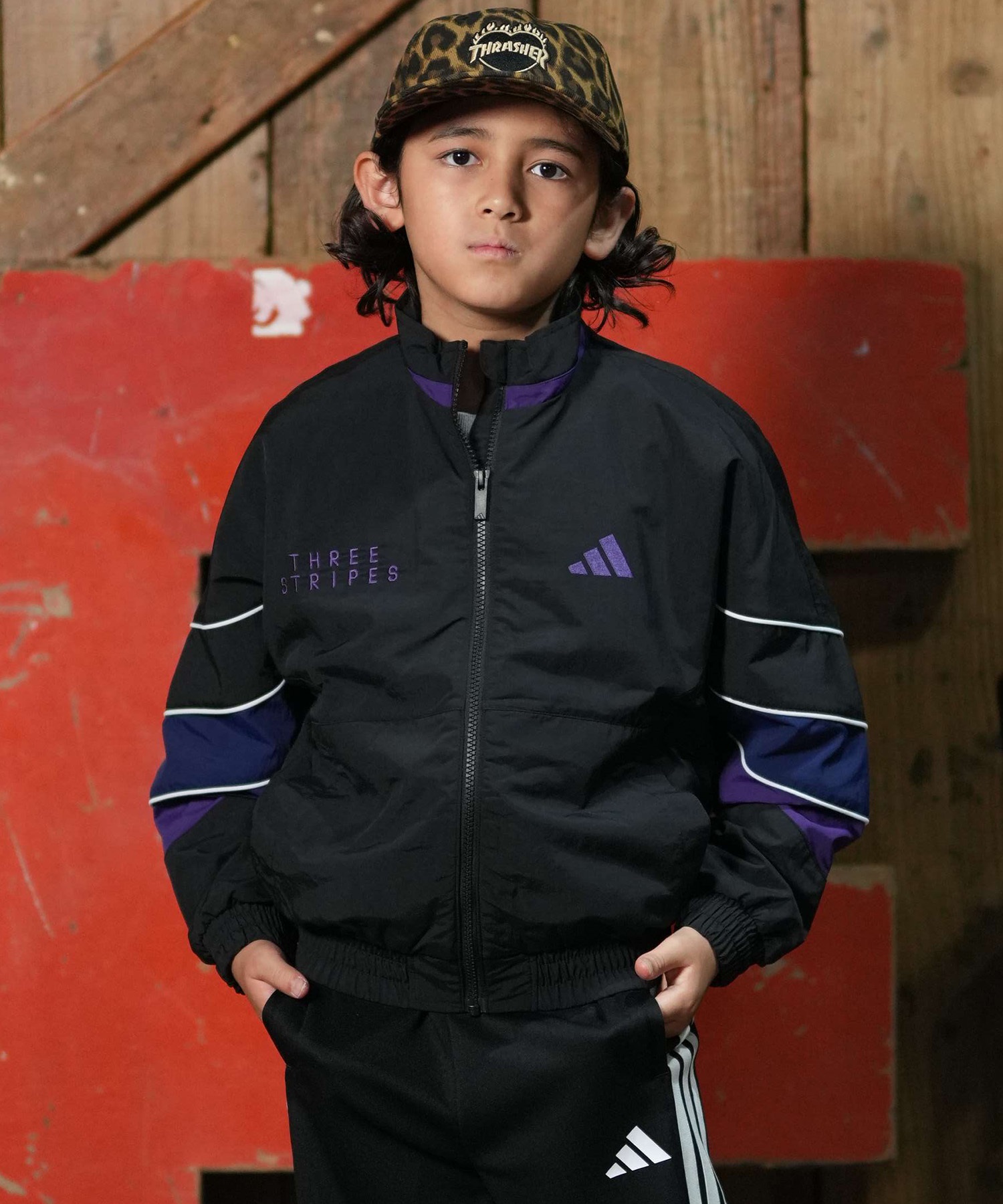 adidas アディダス ジャケット キッズ 子供 軽量 KBLウーブン