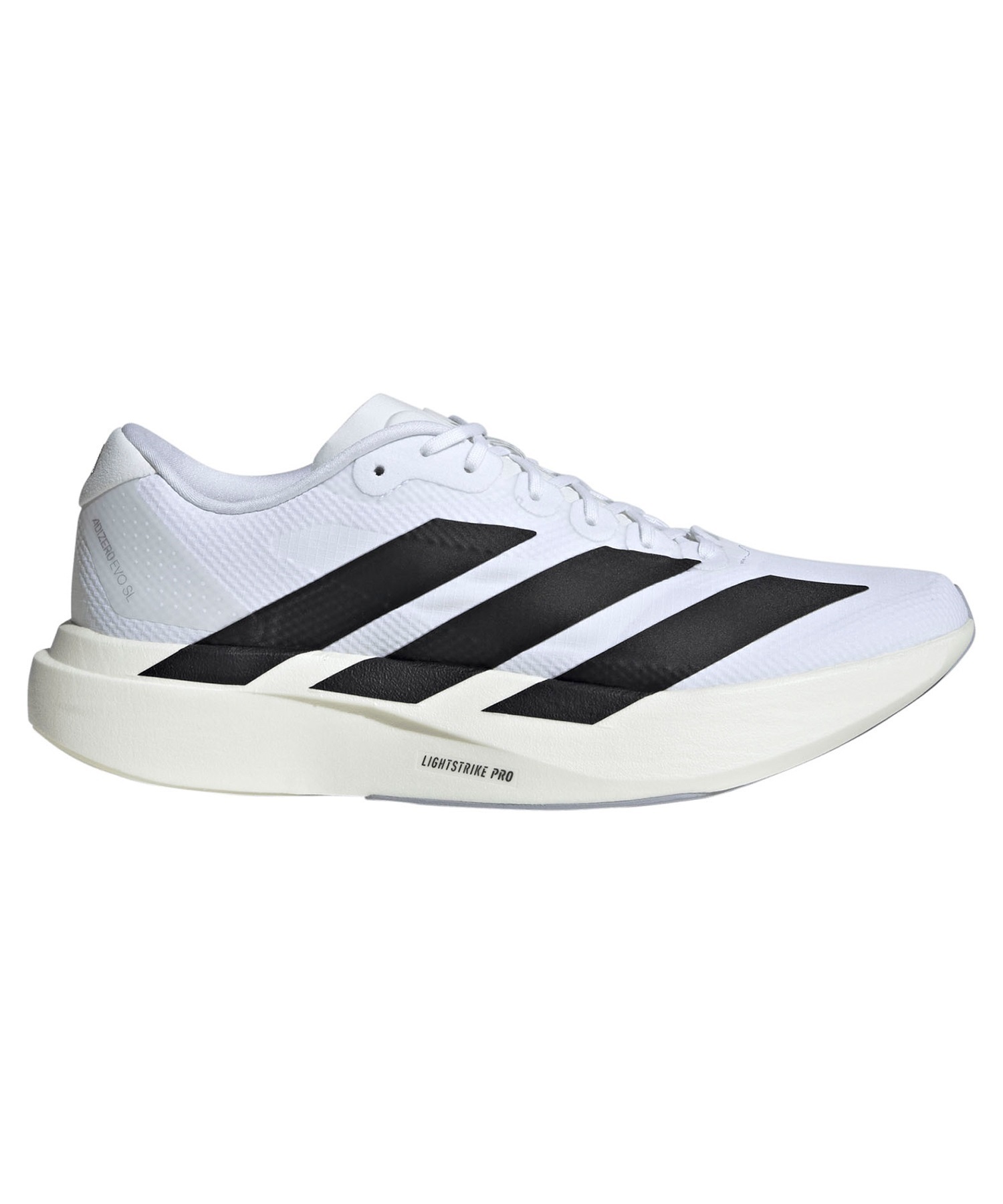 adidas アディダス スニーカー メンズ ランニング 厚底 Adizero EVO SL WOVEN M アディゼロ JR1912(WT/BK-26.0cm)