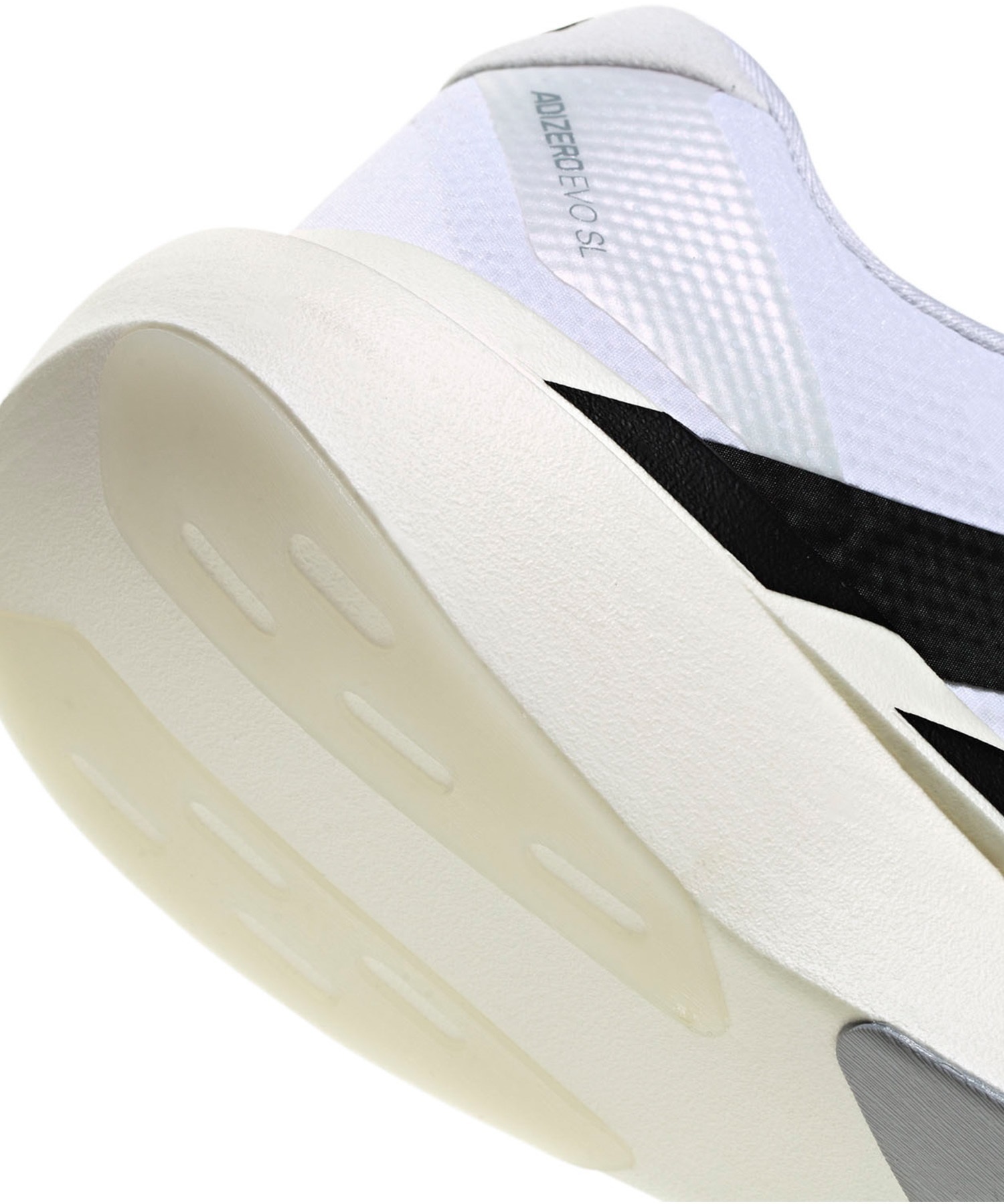 adidas アディダス スニーカー メンズ ランニング 厚底 Adizero EVO SL WOVEN M アディゼロ JR1912(WT/BK-26.0cm)