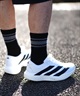 adidas アディダス スニーカー メンズ ランニング 厚底 Adizero EVO SL WOVEN M アディゼロ JR1912(WT/BK-26.0cm)