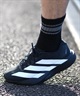 adidas アディダス スニーカー メンズ ランニング 厚底 Adizero EVO SL WOVEN M アディゼロ JR4728(BK/WT-26.0cm)