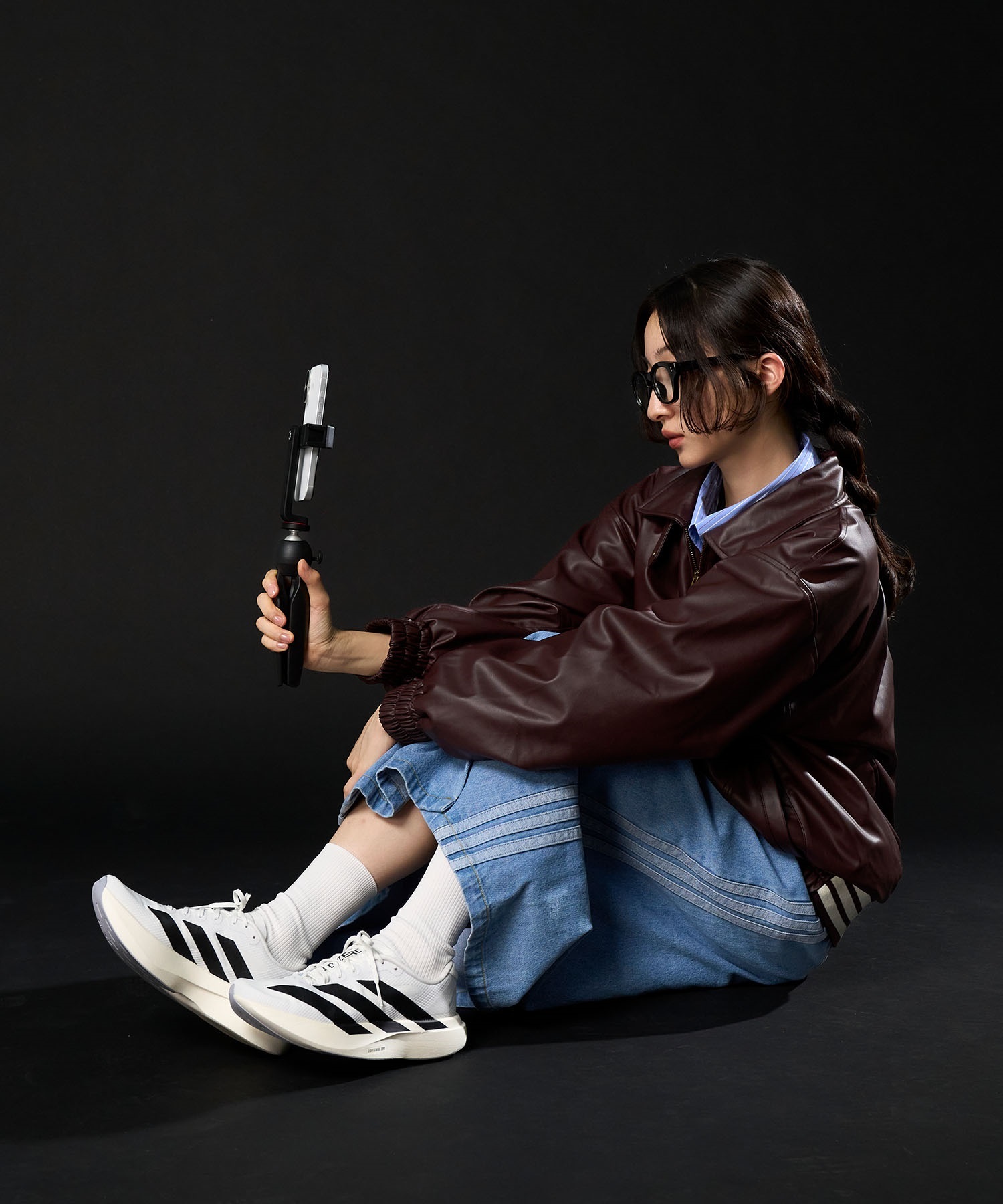 adidas アディダス アディゼロ エボ エスエル ウーブン JR4736 シューズ スニーカー ライフスタイル レディース(WT/BK-23.0cm)