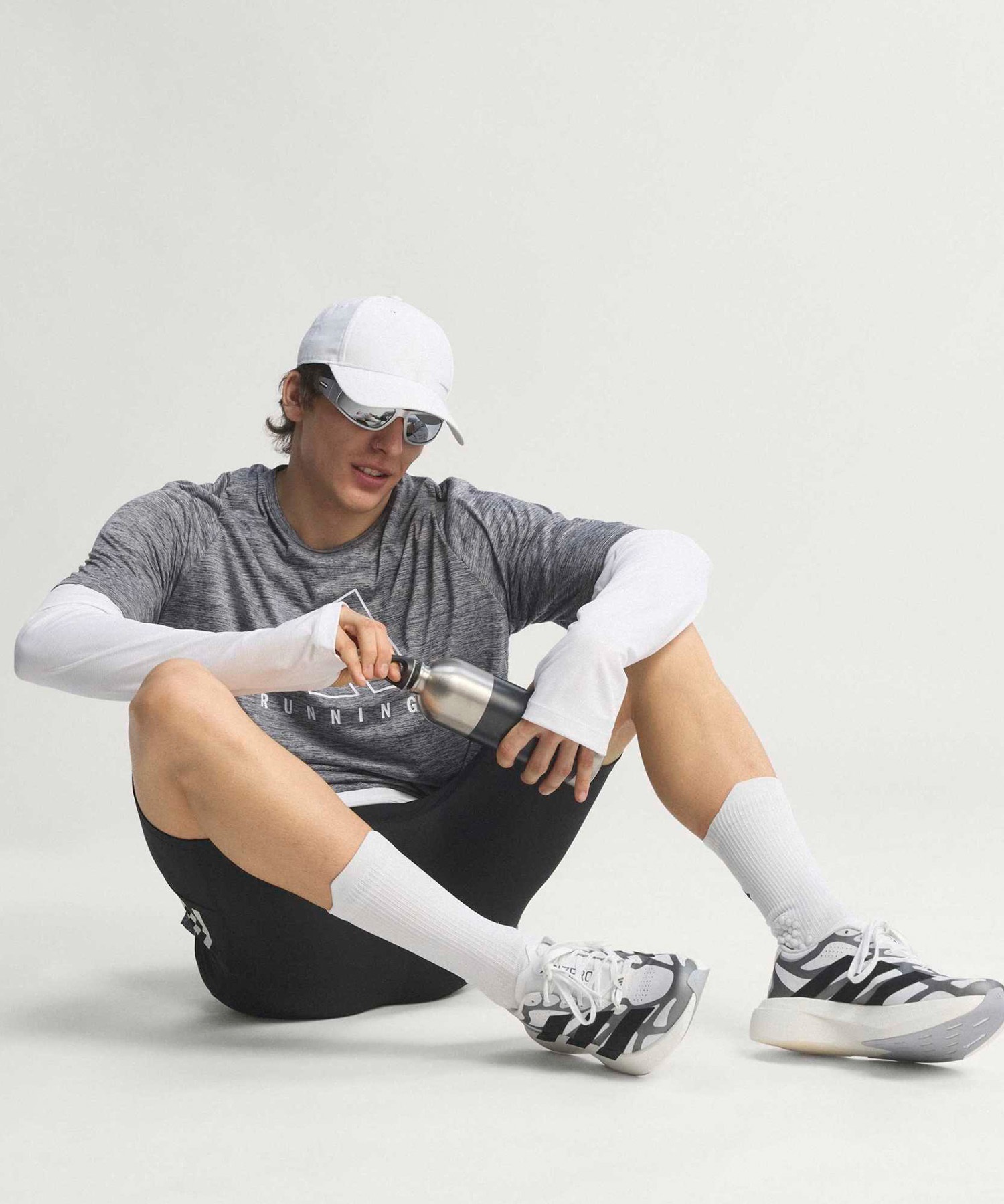 adidas アディダス スニーカー メンズ adizero EVO SL EXO M KI4763(WT/SL-26.0cm)