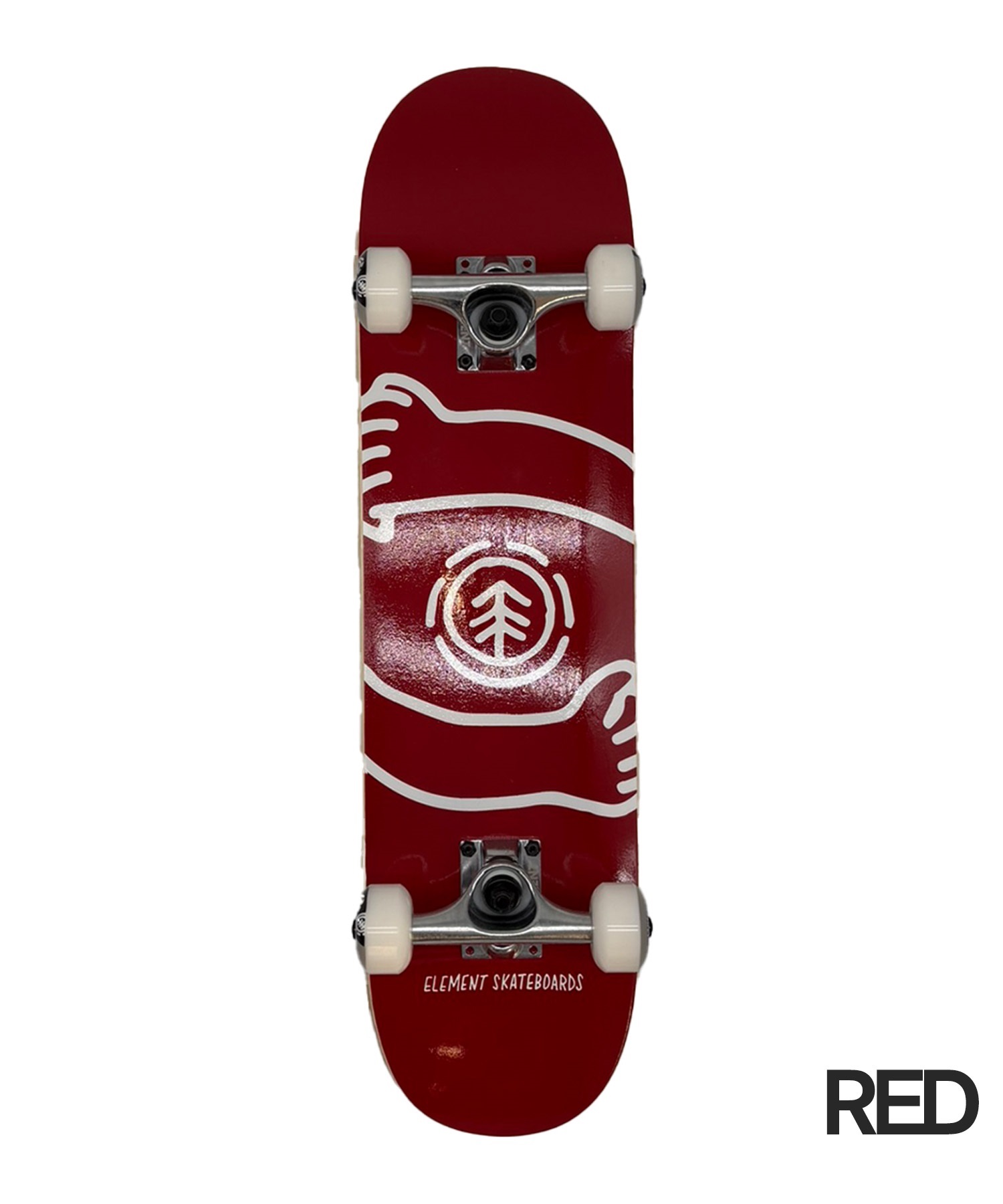 【新品未使用】※再値下げ ELEMENT スケートボード コンプリート 赤黒 ELEMENT エレメント HUG RED BLACK キッズ スケートボード