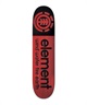 ELEMENT エレメント スケートボード デッキ 7.5inch OLD SCHOOL RED PLY 初心者 おすすめ(RED-7.5inch)