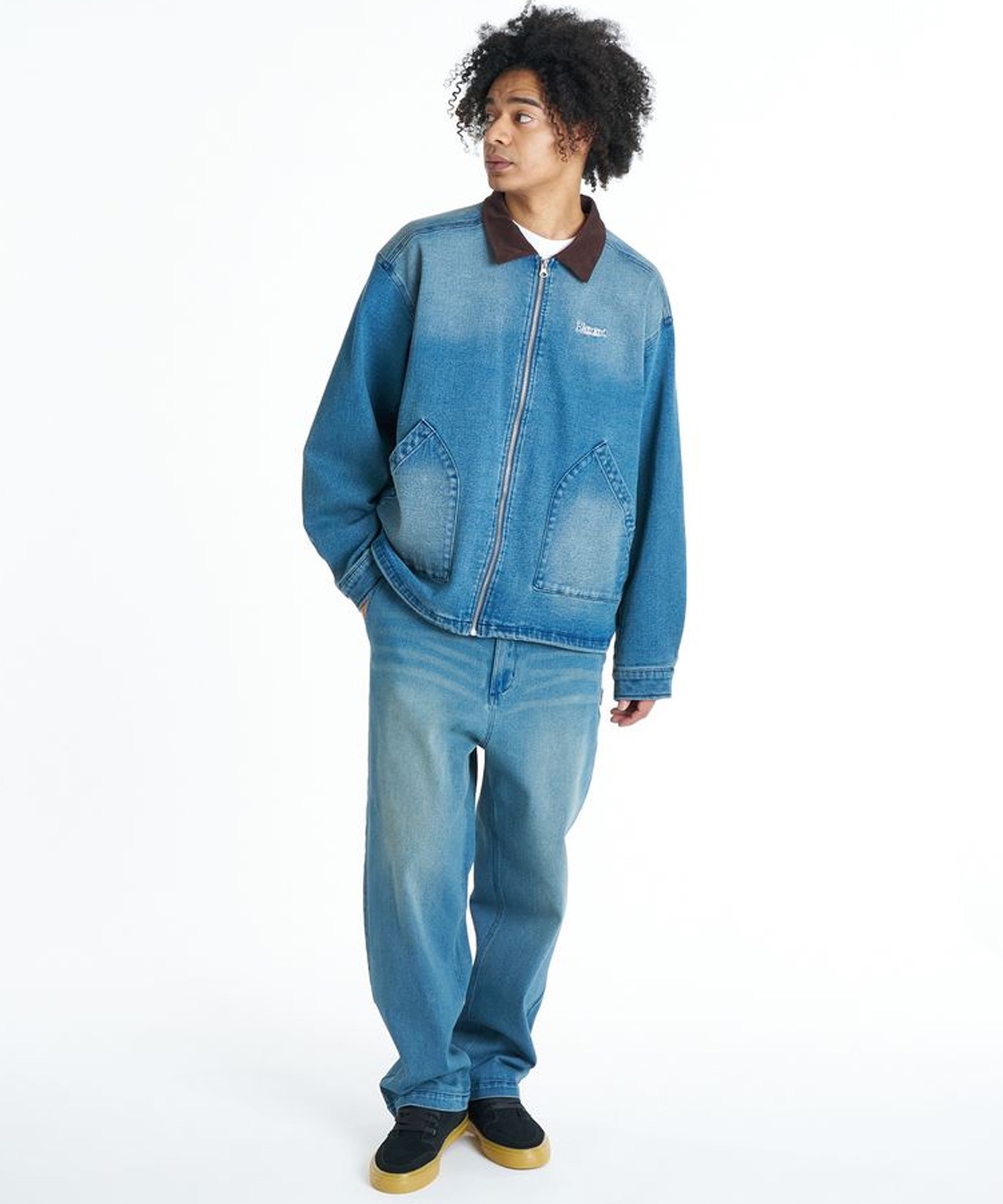 ELEMENT エレメント ジャケット メンズ バックプリント ロゴ DENIM