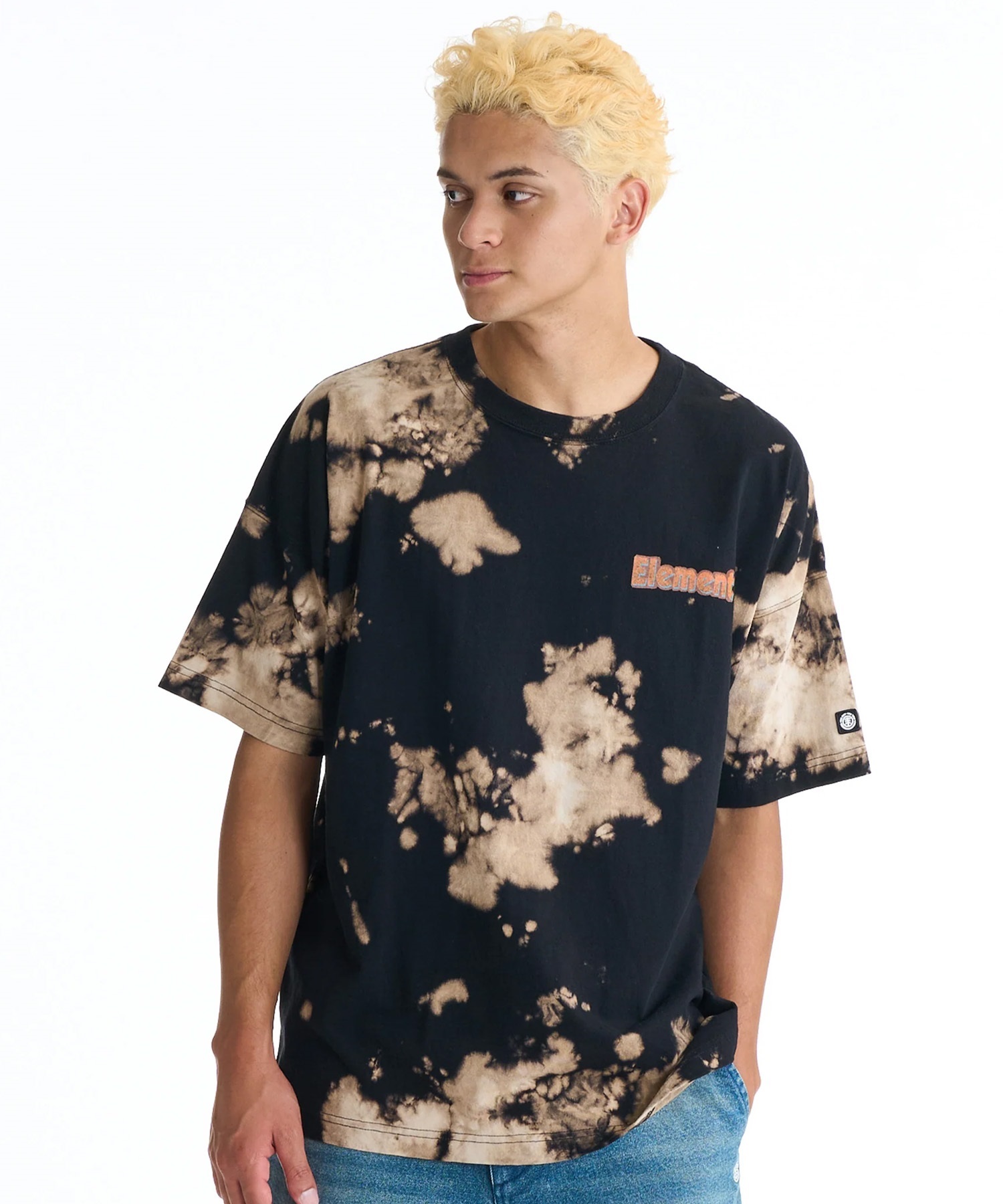 ELEMENT エレメント 半袖 Tシャツ メンズ バックプリント BG021203(WHT-M)