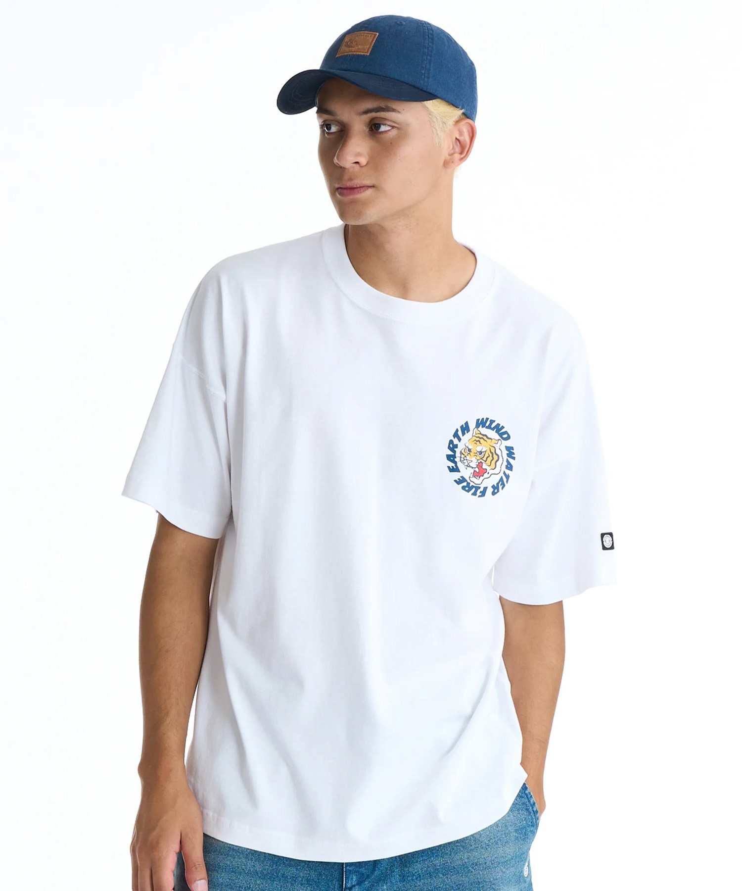 ELEMENT エレメント 半袖 Tシャツ メンズ バックプリント BG021204(WHT-M)