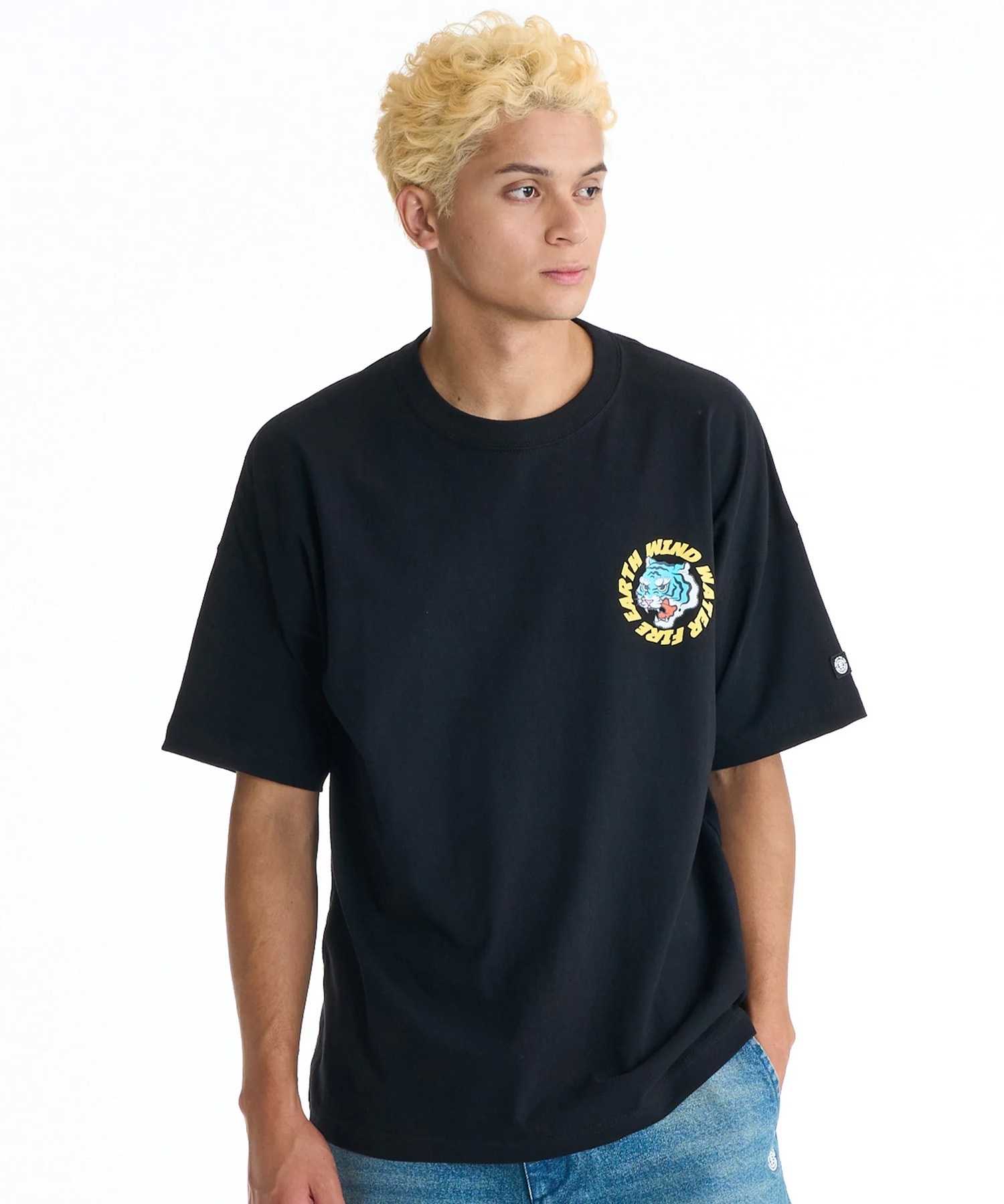 ELEMENT エレメント 半袖 Tシャツ メンズ バックプリント BG021204(WHT-M)