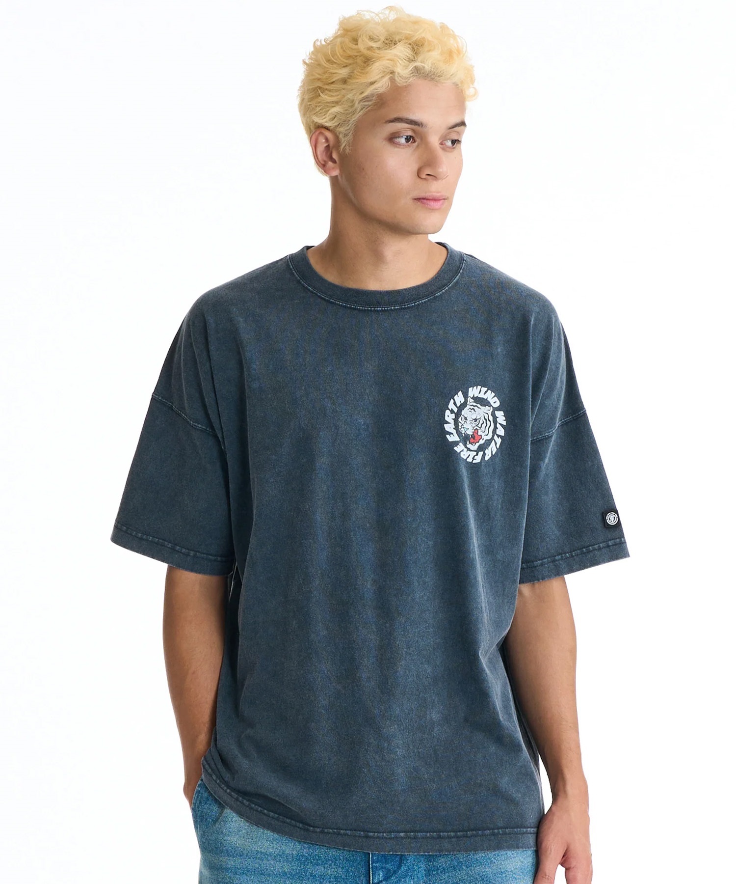 ELEMENT エレメント 半袖 Tシャツ メンズ バックプリント BG021204(WHT-M)