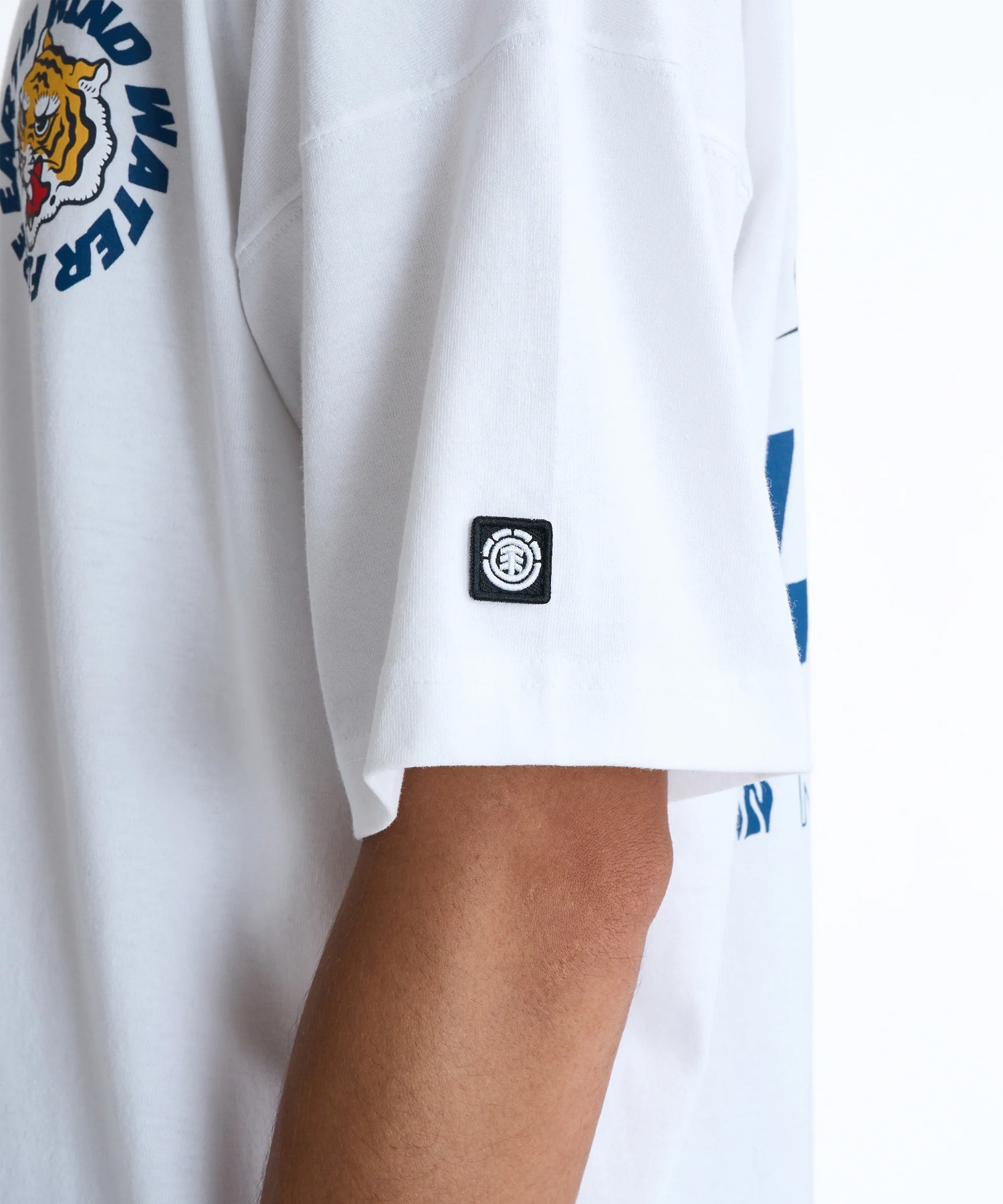 ELEMENT エレメント 半袖 Tシャツ メンズ バックプリント BG021204(WHT-M)