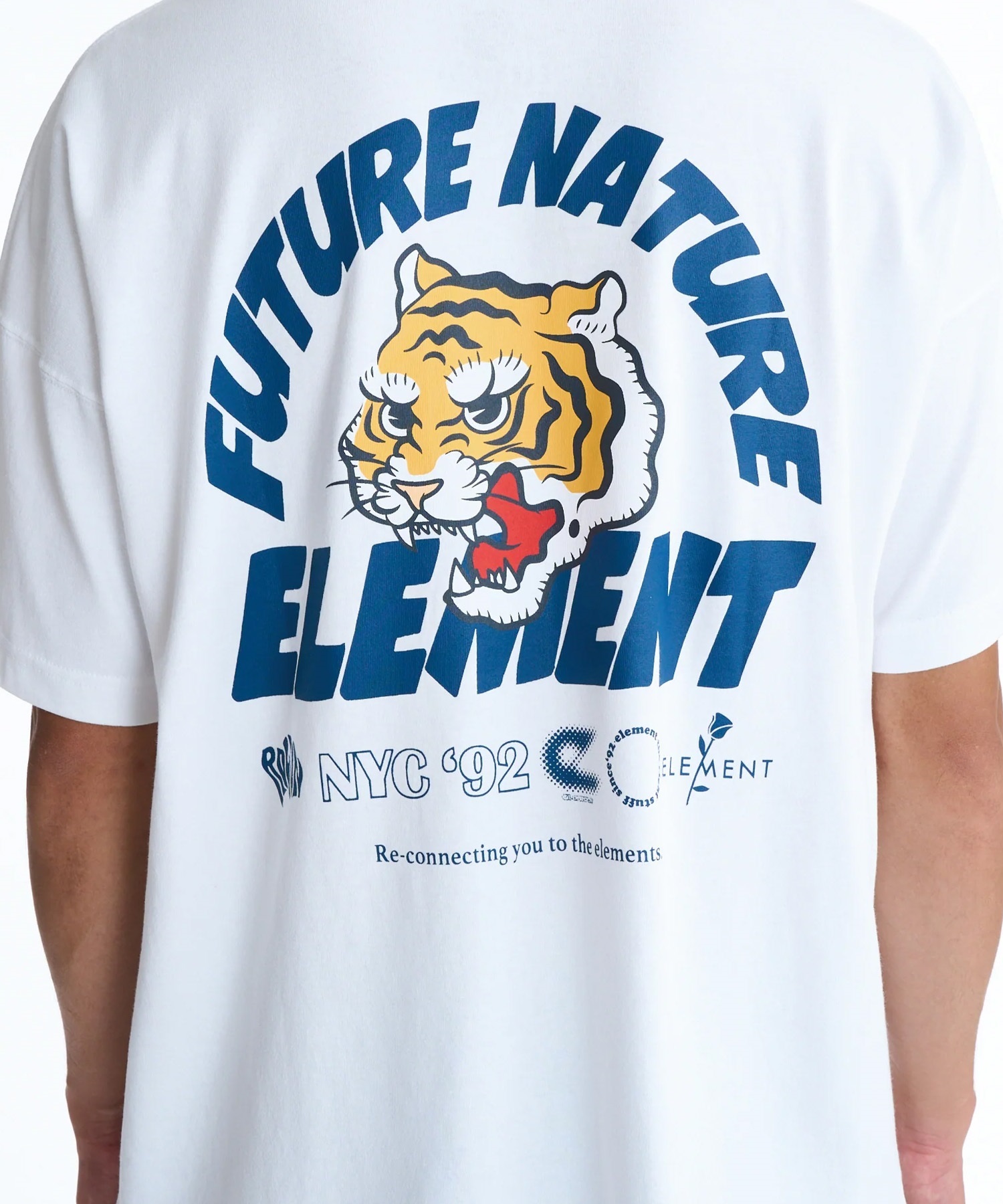 ELEMENT エレメント 半袖 Tシャツ メンズ バックプリント BG021204(WHT-M)